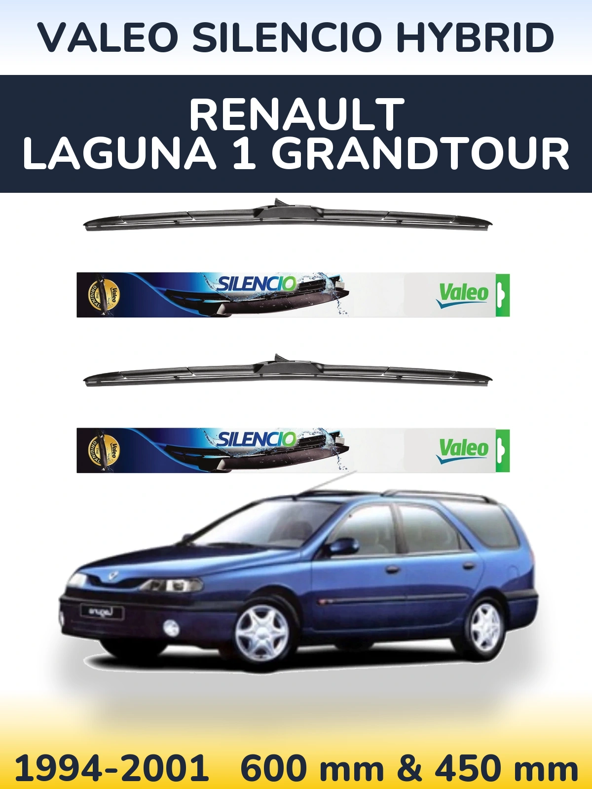 Ștergătoare Valeo Silencio Hybrid pentru Renault Laguna 1 Grandtour