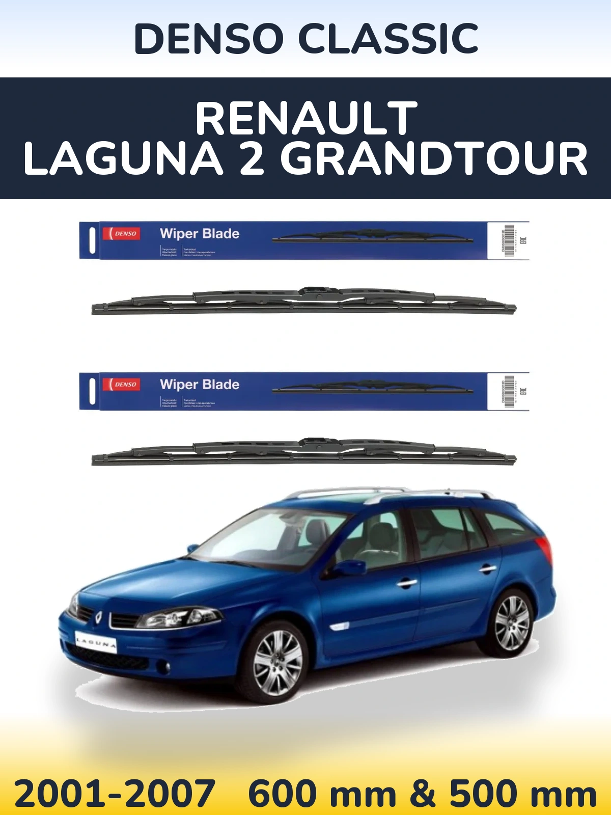 Ștergătoare Denso Classic pentru Renault Laguna 2 Grandtour