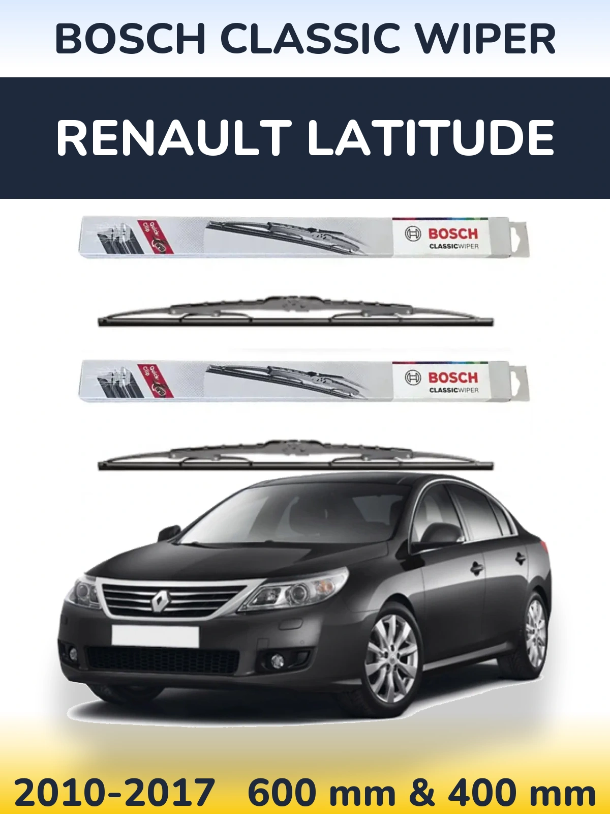 Ștergătoare BOSCH Classic Wiper pentru Renault Latitude