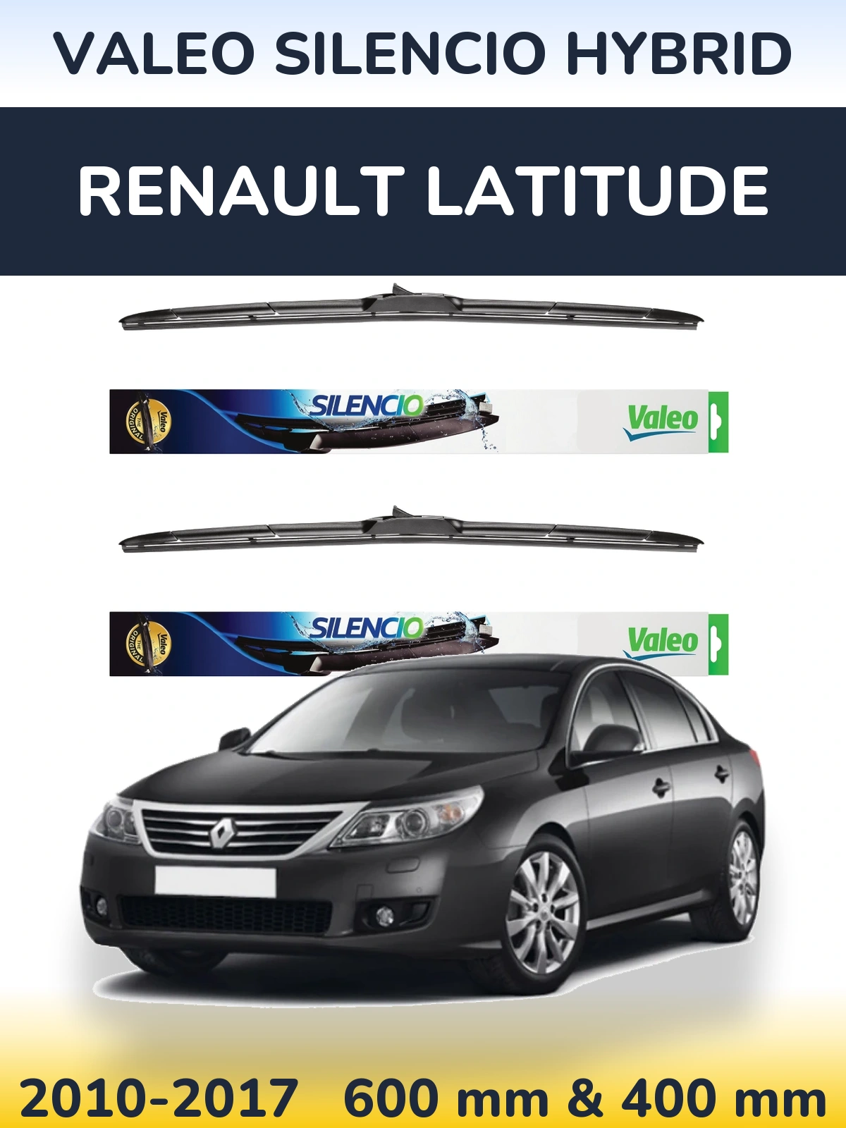 Ștergătoare Valeo Silencio Hybrid pentru Renault Latitude