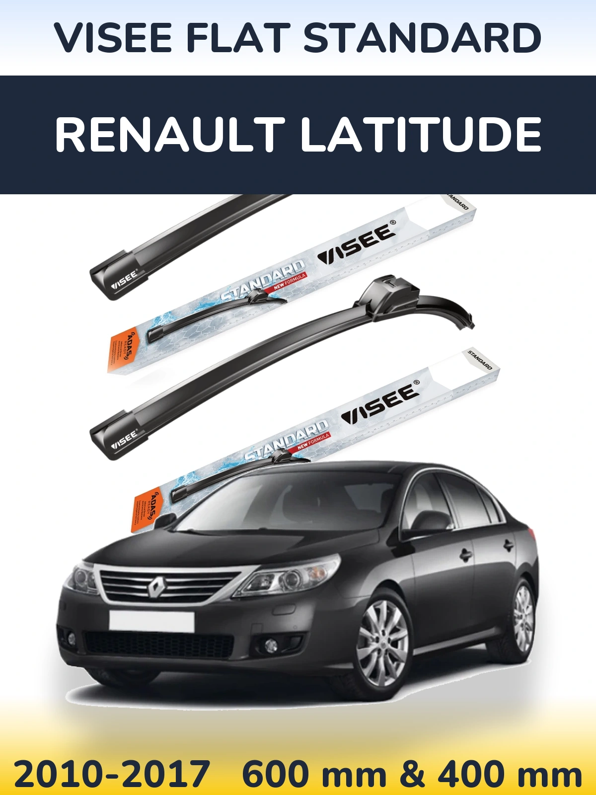Ștergătoare VISEE FLAT STANDARD pentru Renault Latitude