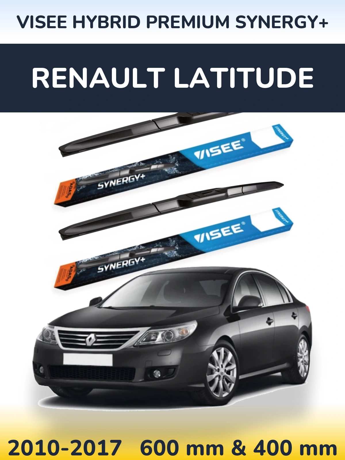 Ștergătoare VISEE HYBRID PREMIUM SYNERGY+ pentru Renault Latitude