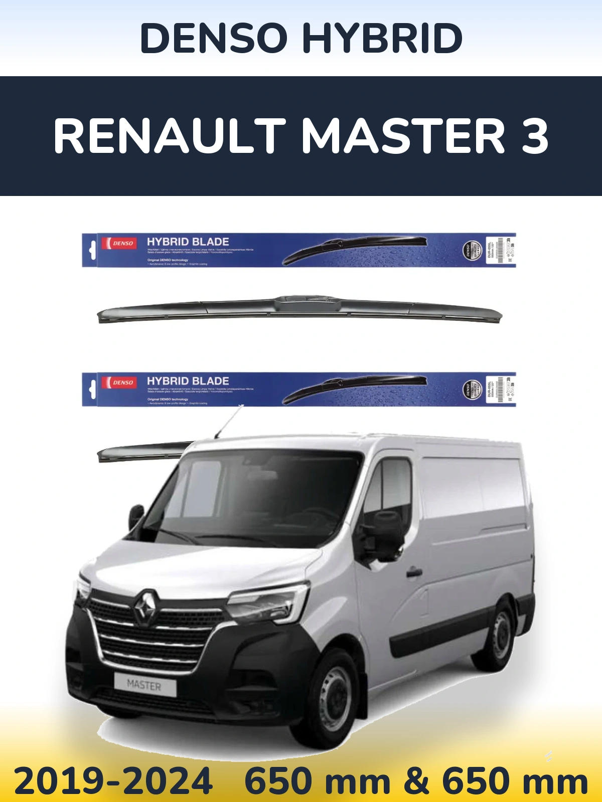 Ștergătoare Denso Hybrid pentru Renault Master 3