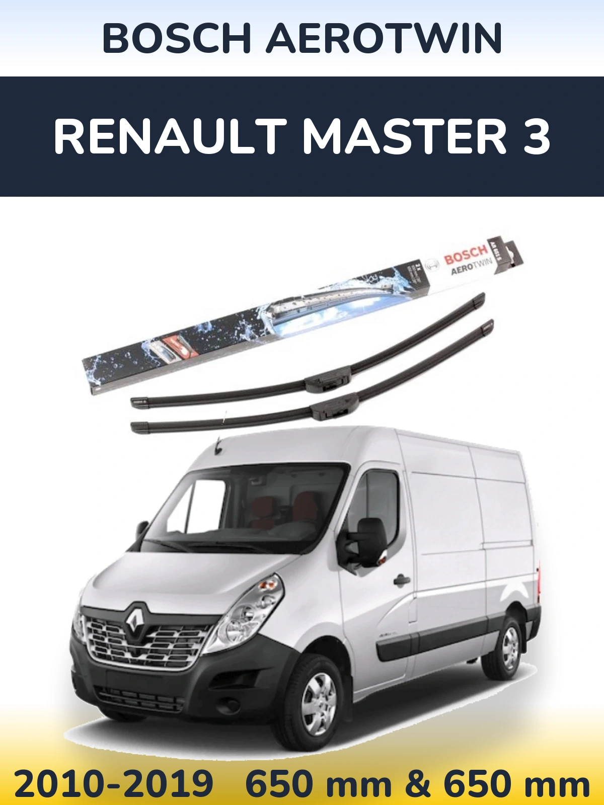 Ștergătoare BOSCH AeroTwin pentru Renault Master 3