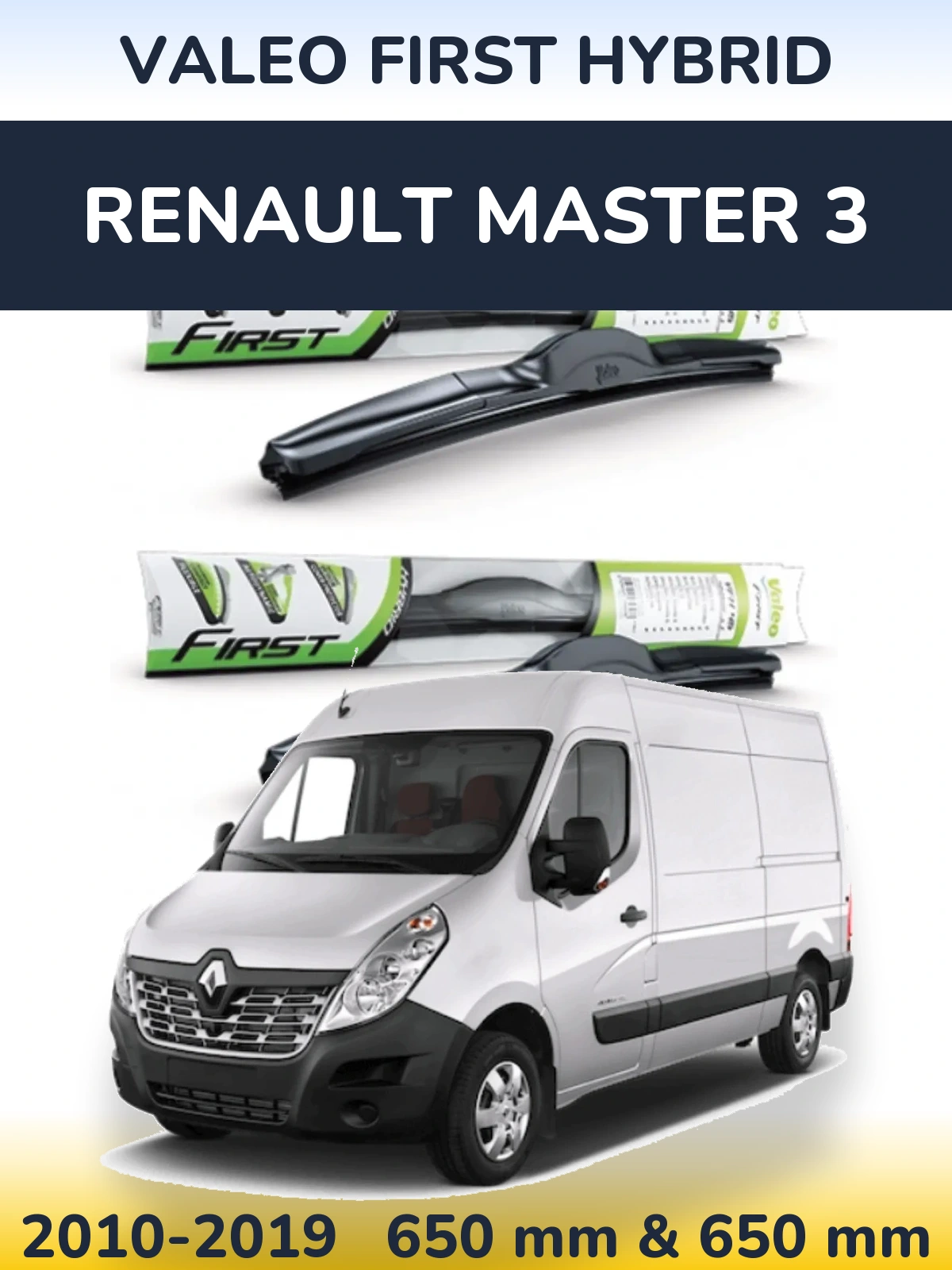 Ștergătoare Valeo First Hybrid pentru Renault Master 3