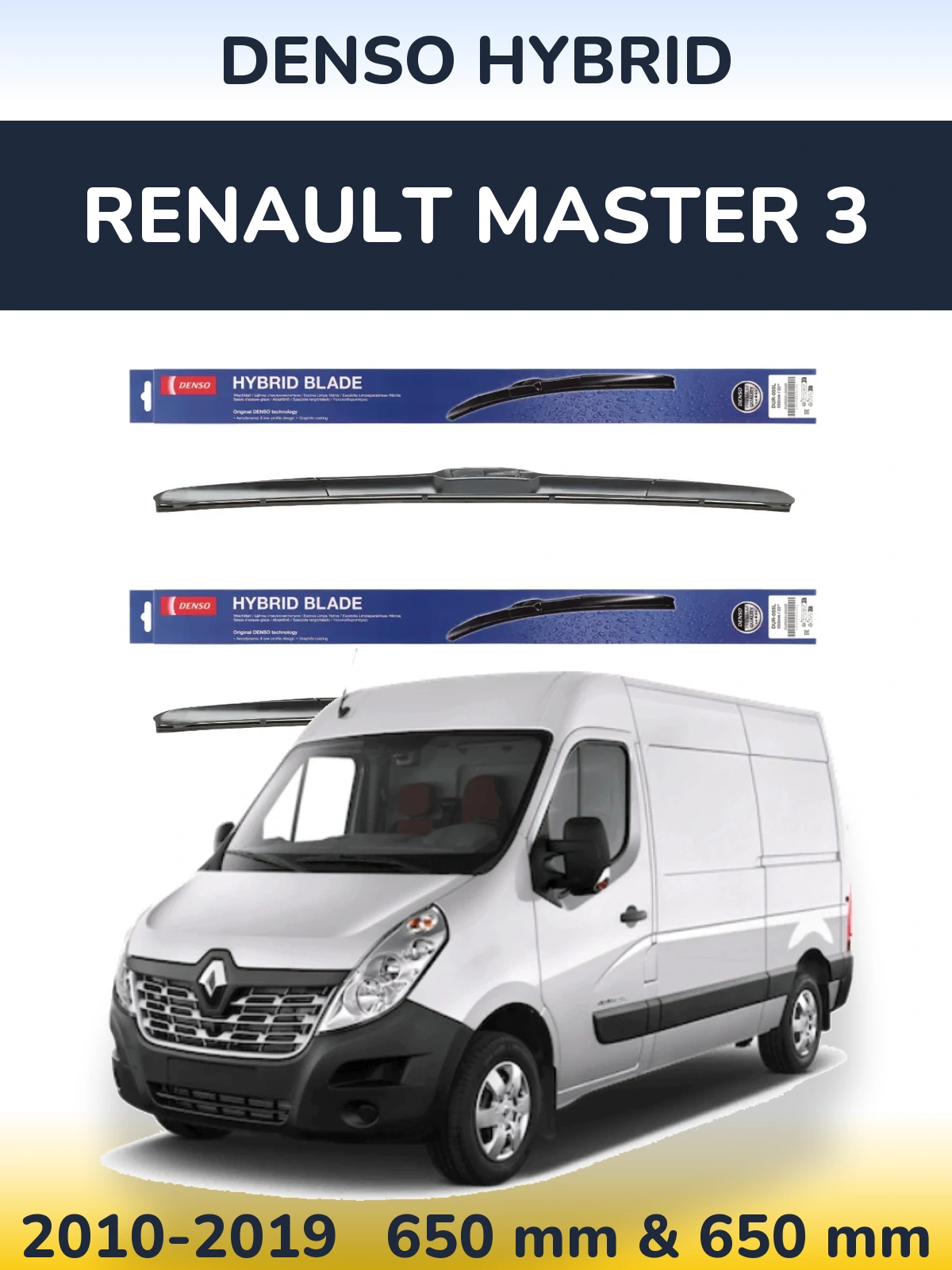 Ștergătoare Denso Hybrid pentru Renault Master 3