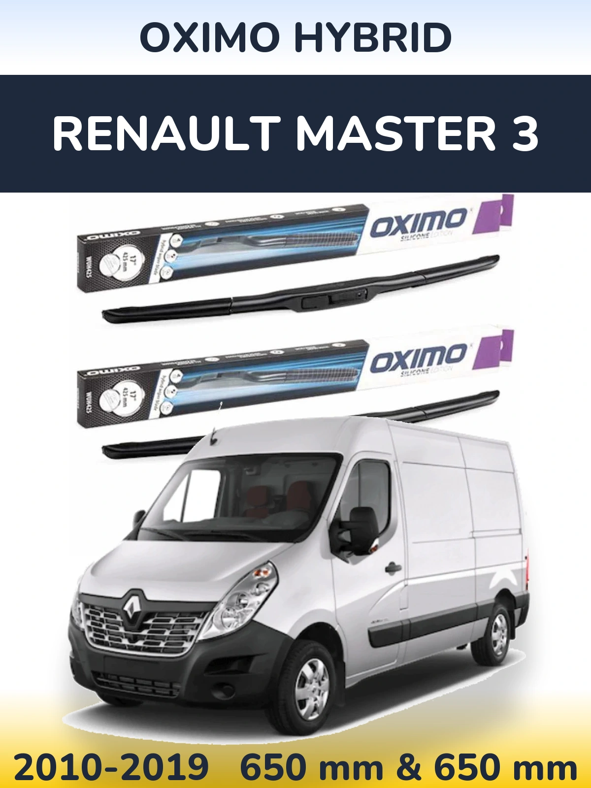 Ștergătoare Oximo Hybrid pentru Renault Master 3