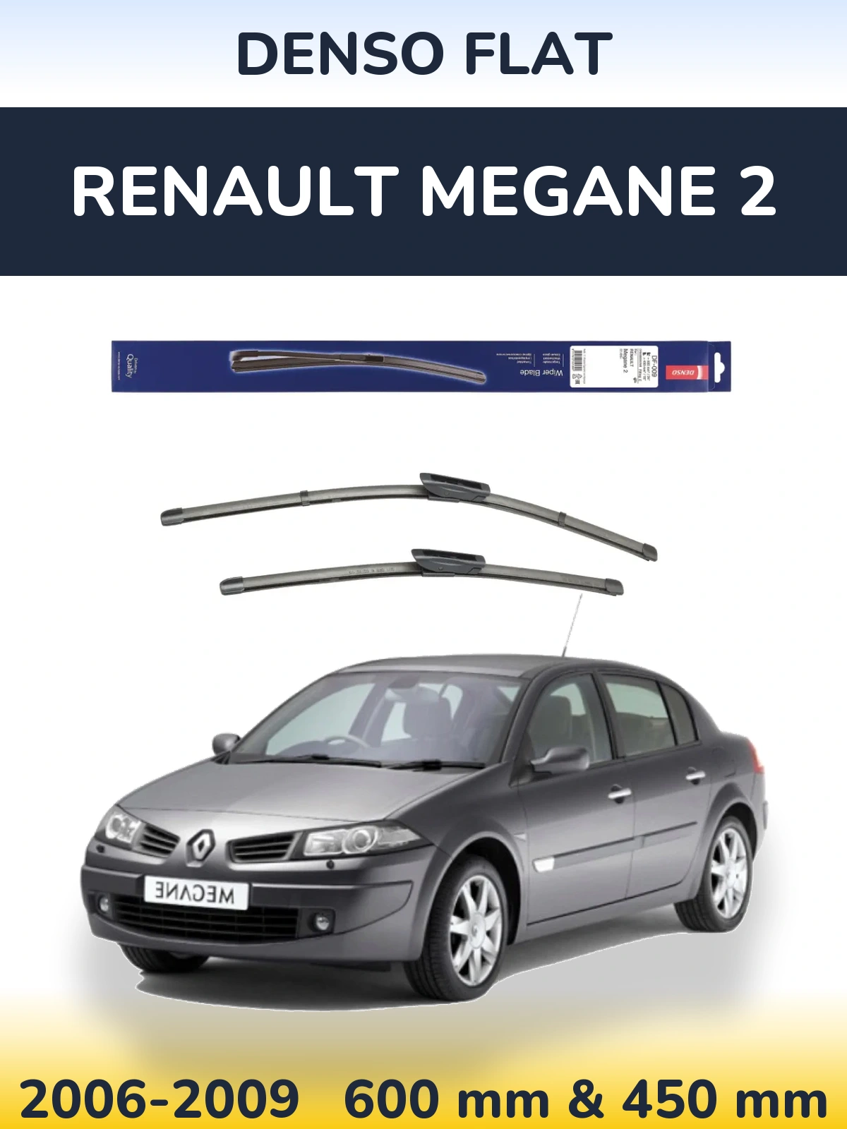 Ștergătoare Denso Flat pentru Renault Megane 2