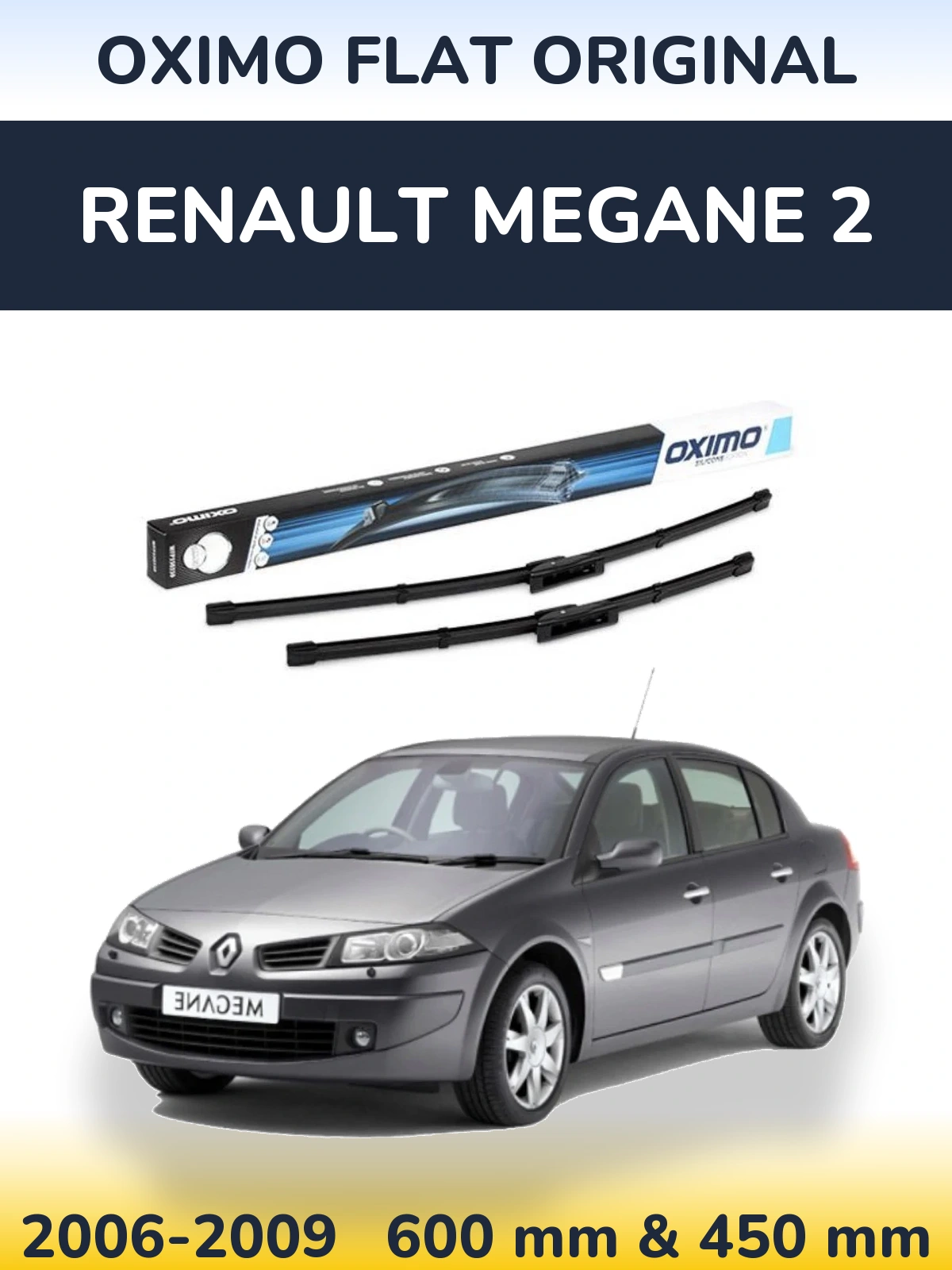 Ștergătoare Oximo Flat Original pentru Renault Megane 2