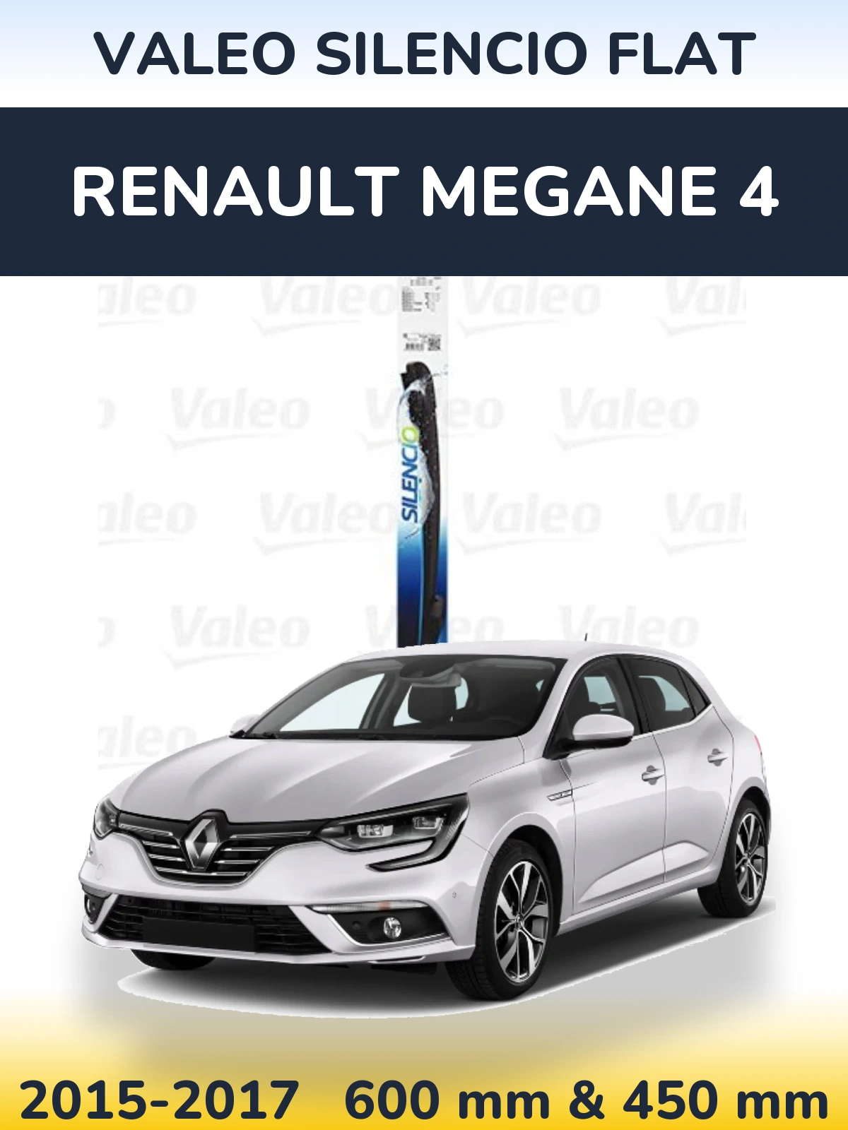 Ștergătoare Valeo Silencio Flat pentru Renault Megane 4