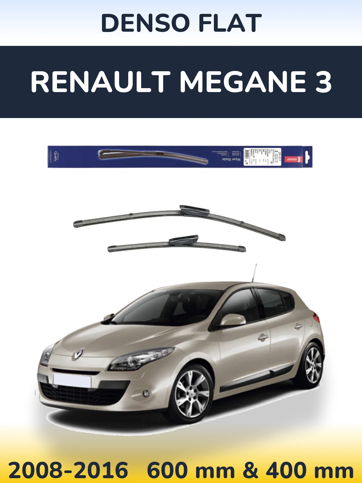 Ștergătoare Denso Flat pentru Renault Megane 3
