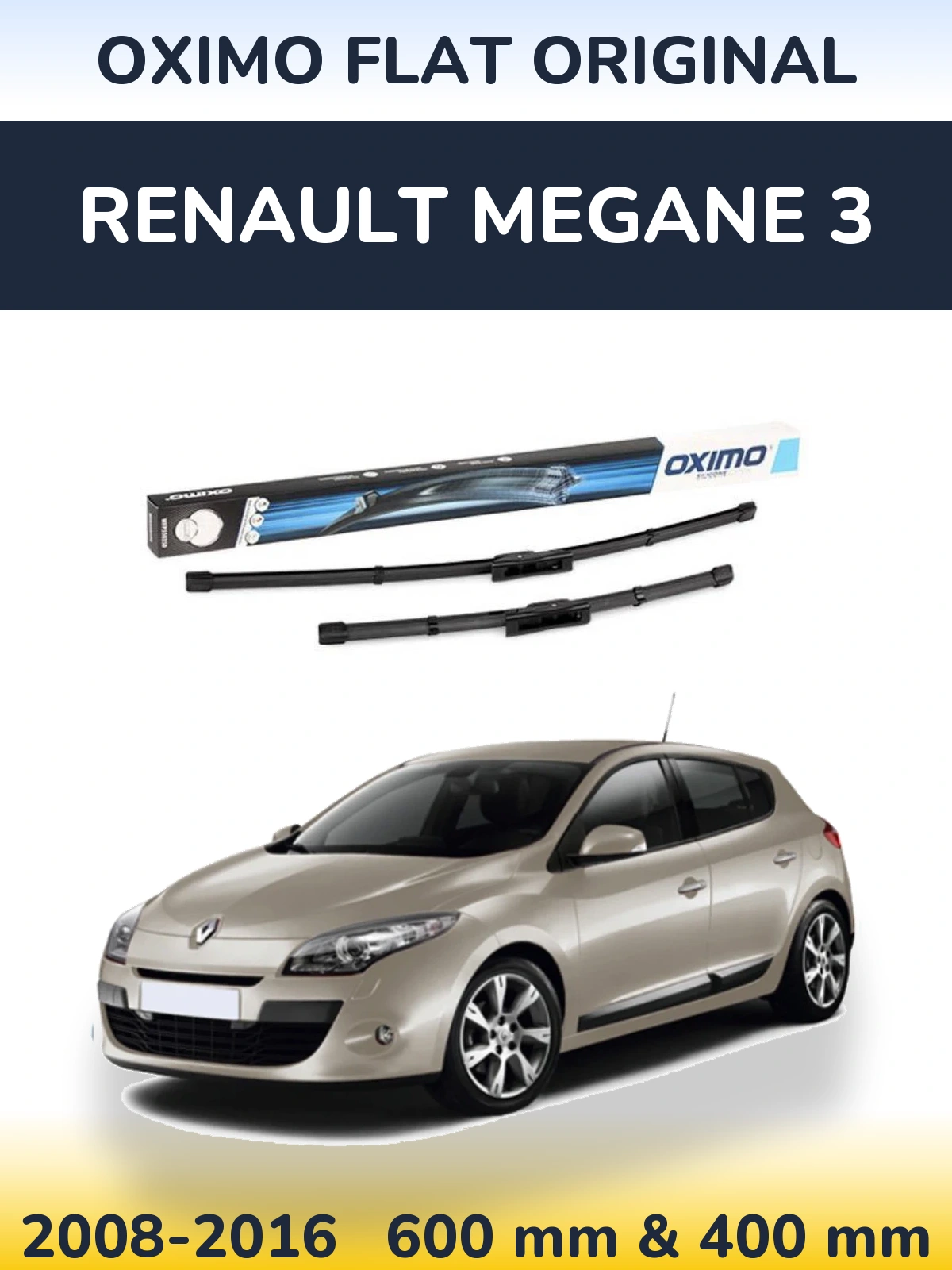 Ștergătoare Oximo Flat Original pentru Renault Megane 3