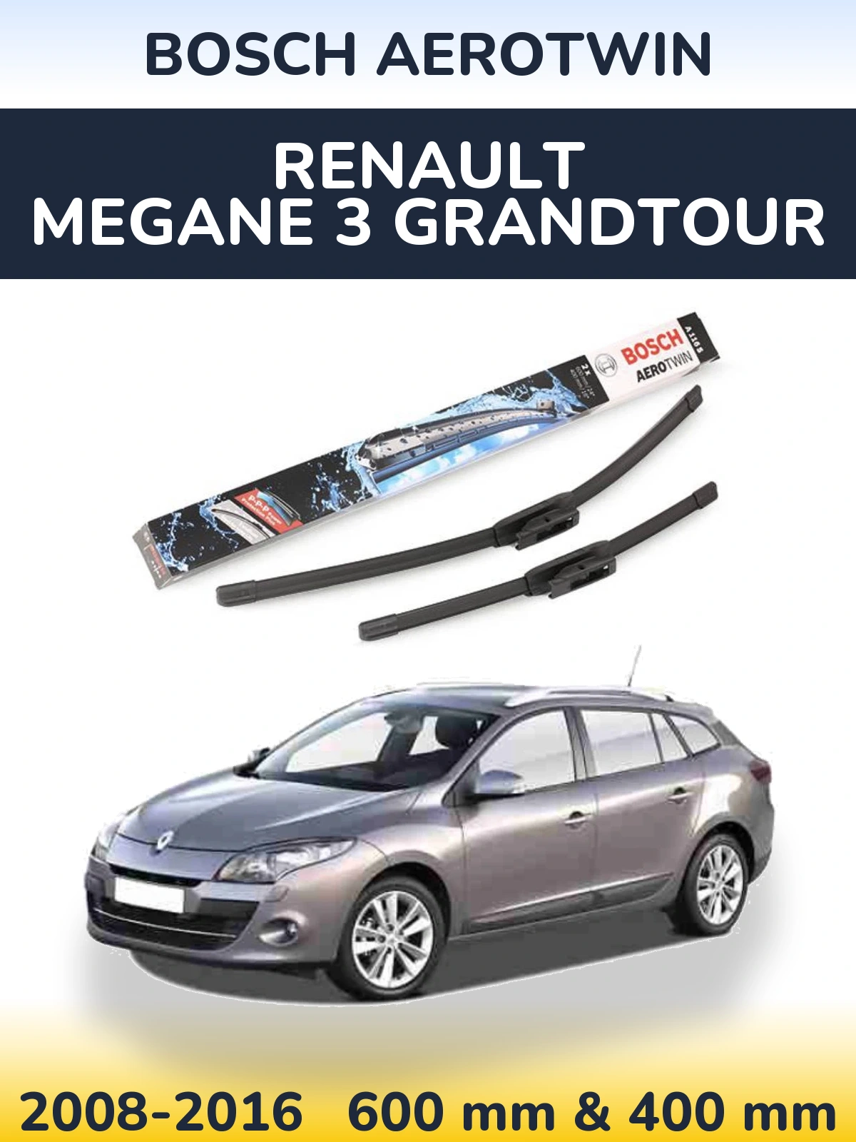 Ștergătoare BOSCH AeroTwin pentru Renault Megane 3 Grandtour