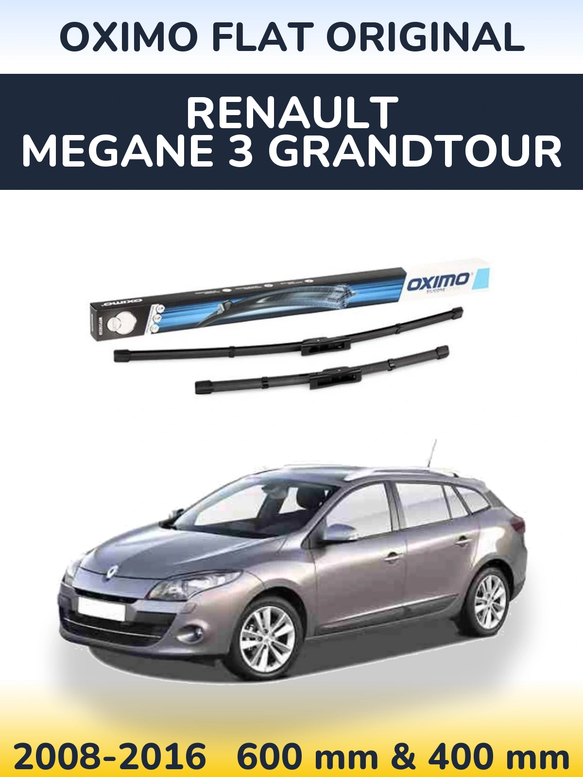 Ștergătoare Oximo Flat Original pentru Renault Megane 3 Grandtour