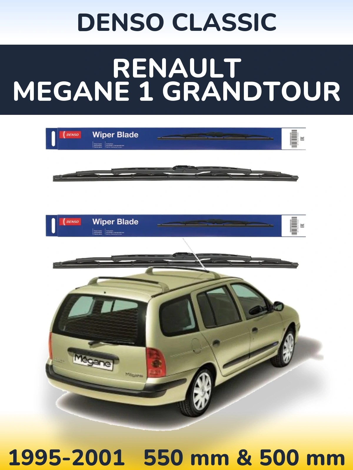Ștergătoare Denso Classic pentru Renault Megane 1 Grandtour