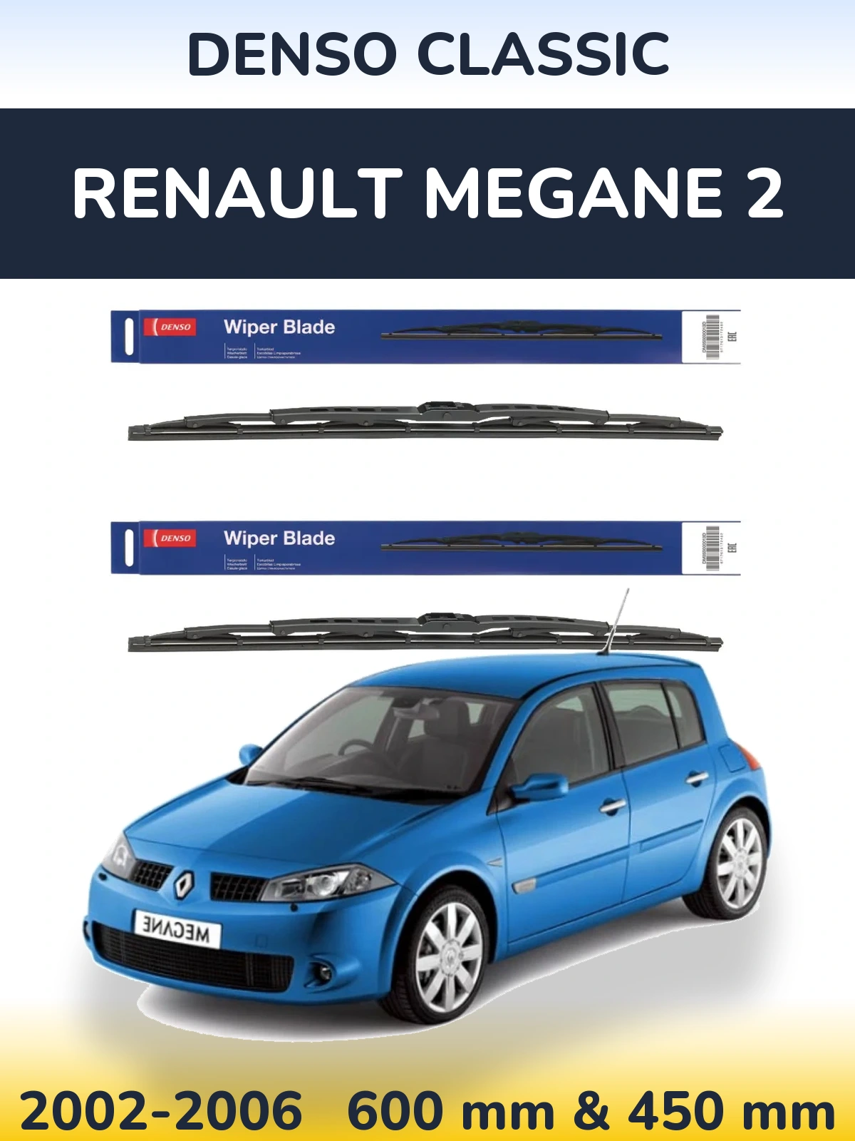 Ștergătoare Denso Classic pentru Renault Megane 2