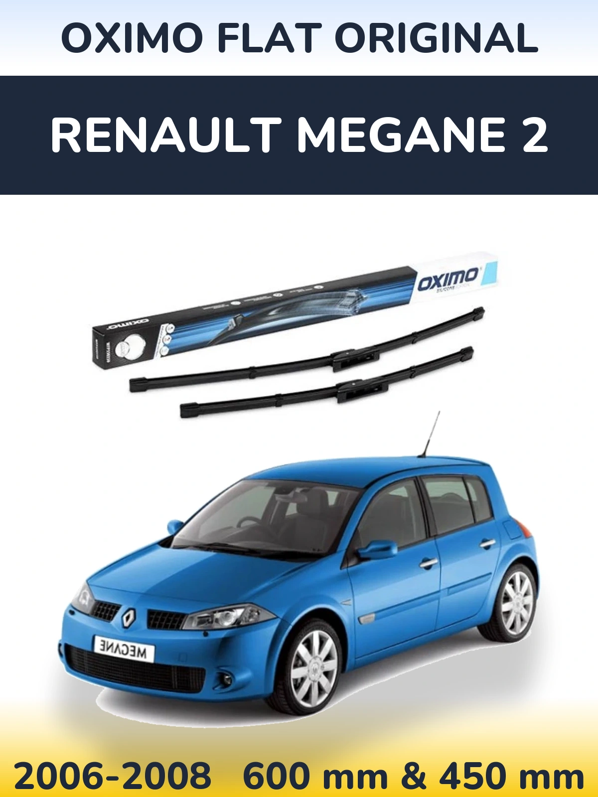 Ștergătoare Oximo Flat Original pentru Renault Megane 2