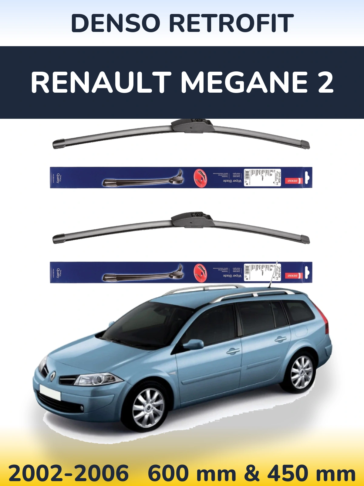 Ștergătoare Denso Retrofit pentru Renault Megane 2