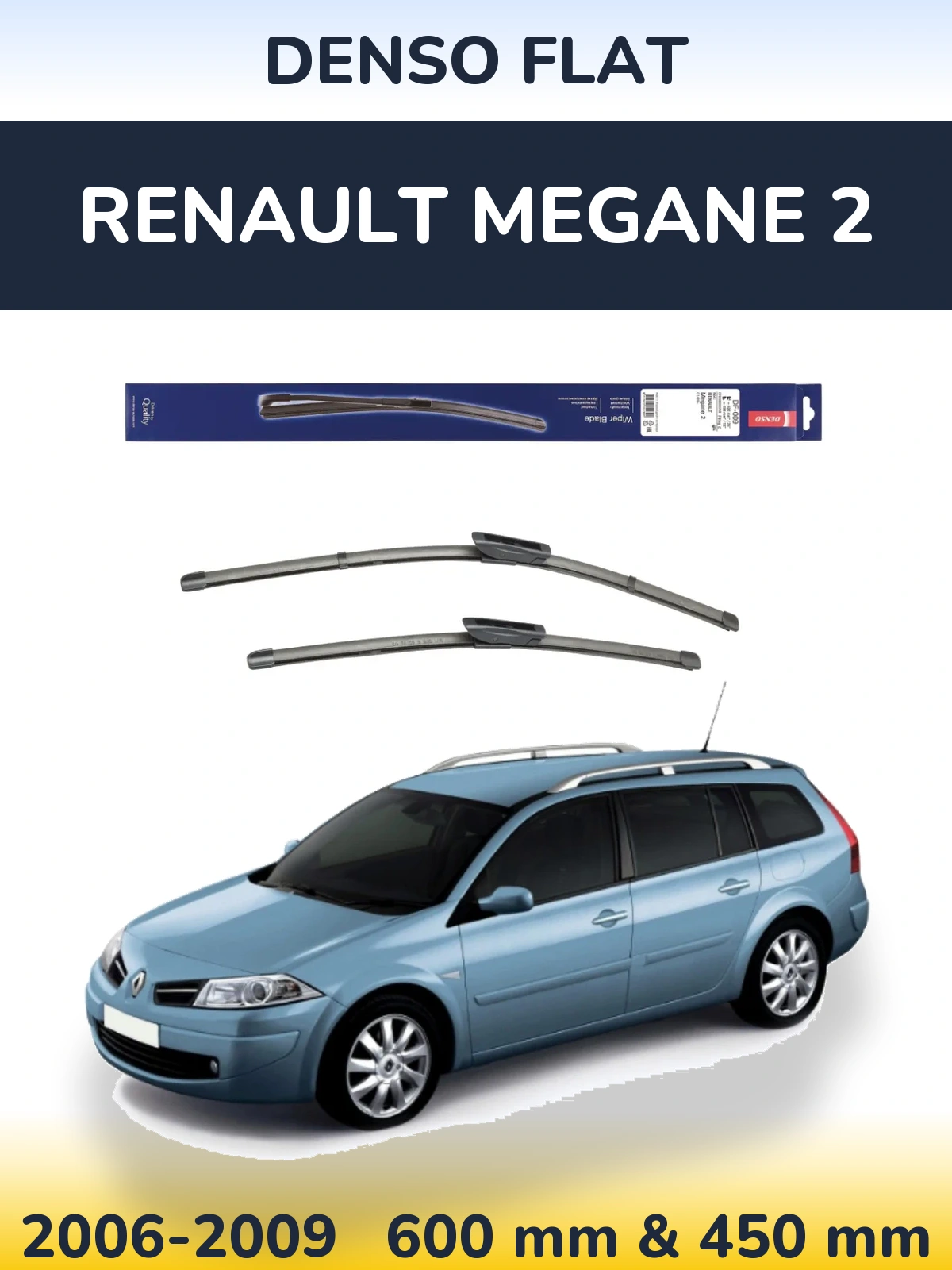 Ștergătoare Denso Flat pentru Renault Megane 2