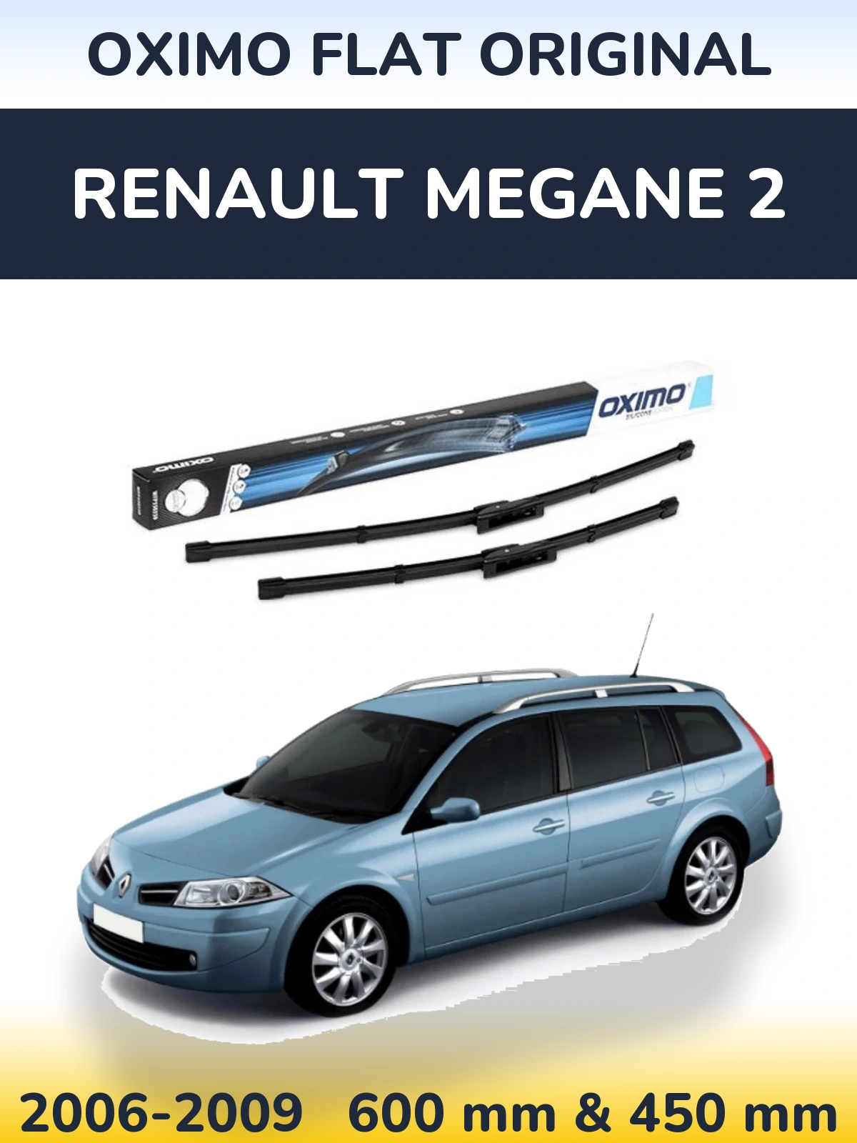 Ștergătoare Oximo Flat Original pentru Renault Megane 2