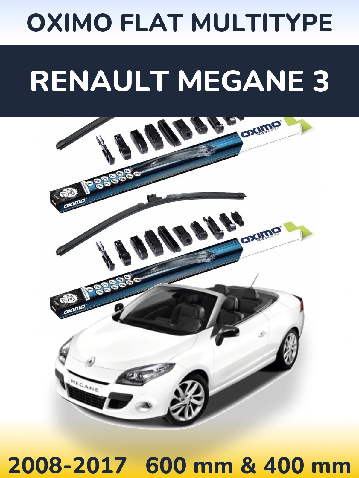 Ștergătoare Oximo Flat MultiTipe pentru Renault Megane 3