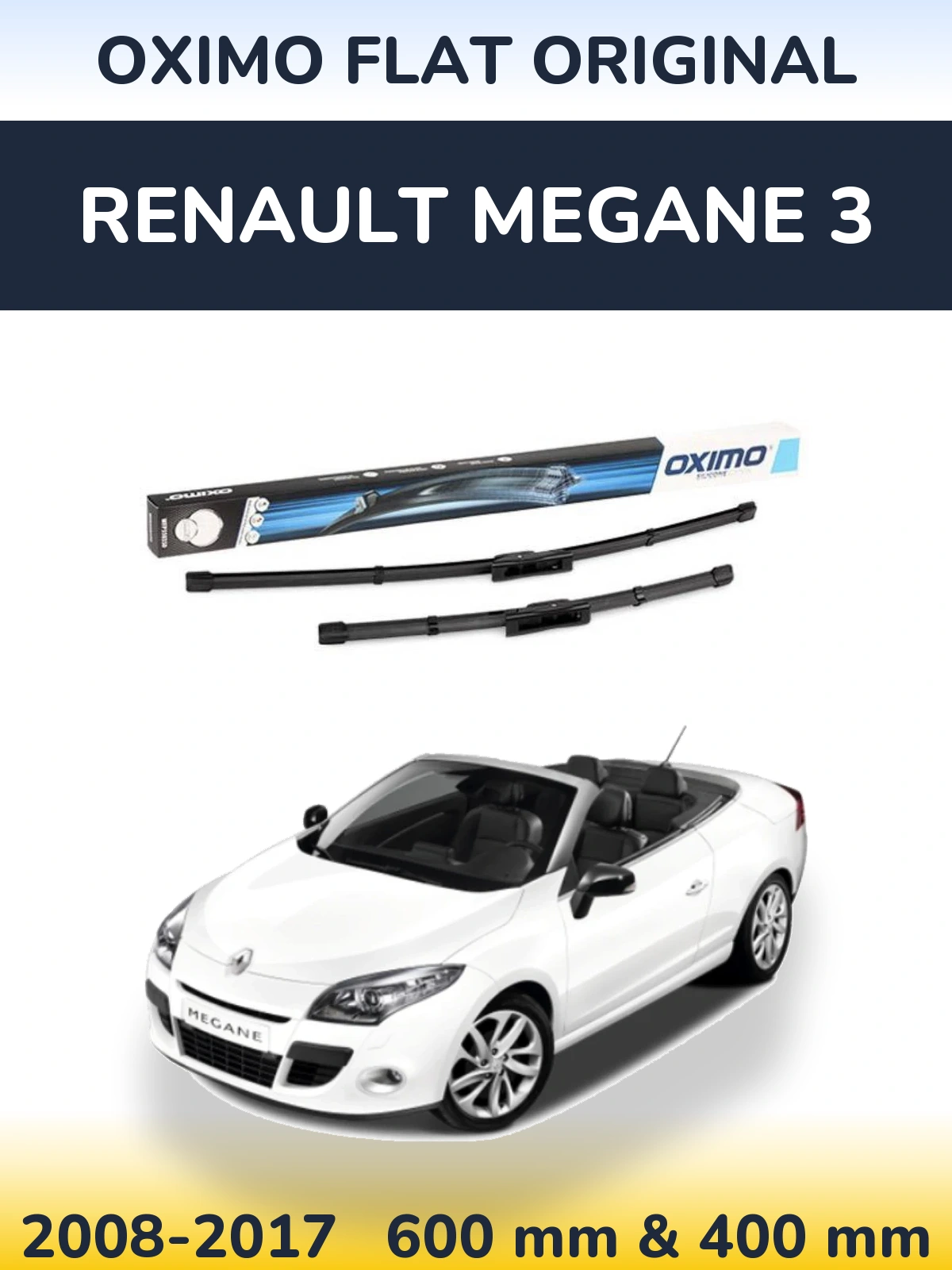 Ștergătoare Oximo Flat Original pentru Renault Megane 3