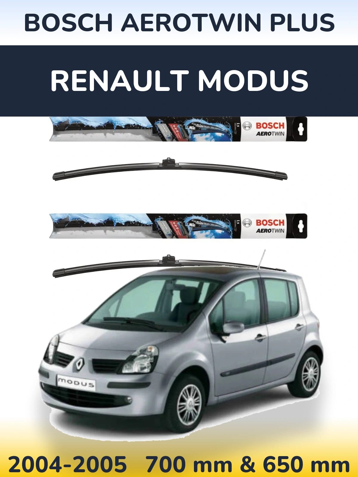 Ștergătoare BOSCH AeroTwin Plus pentru Renault Modus