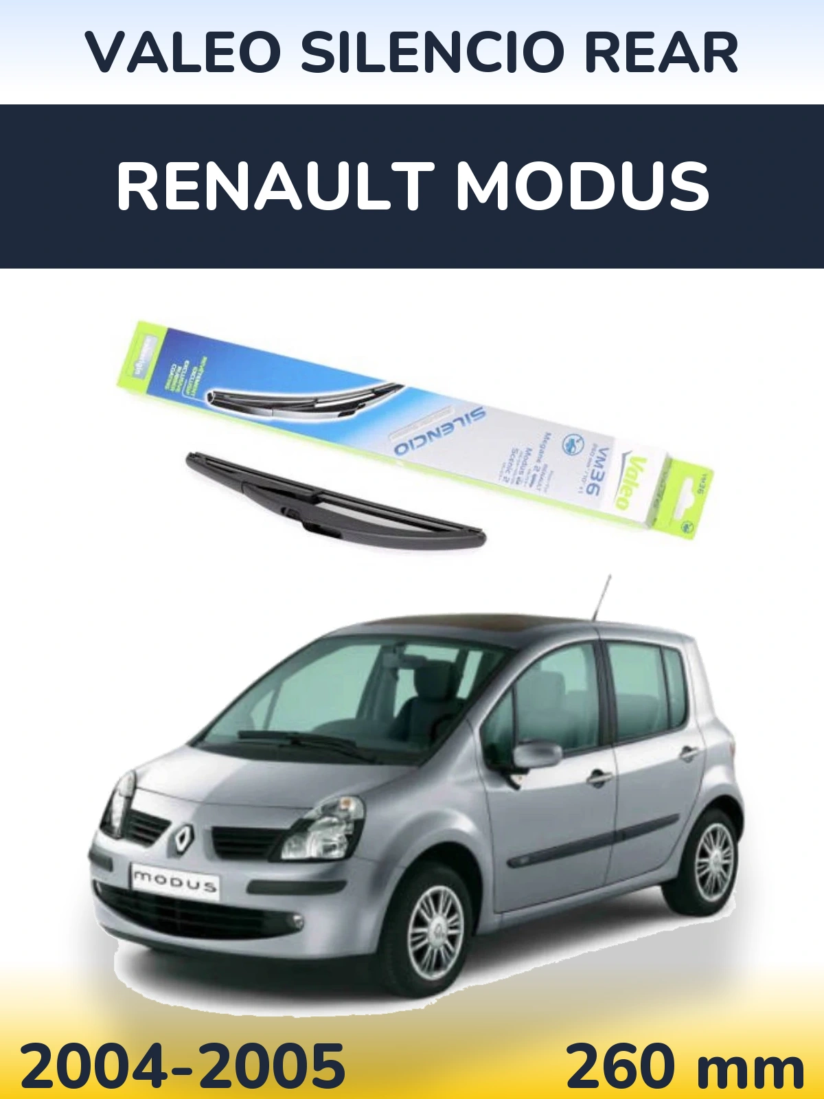 Ștergătoare Valeo Silencio Rear pentru Renault Modus