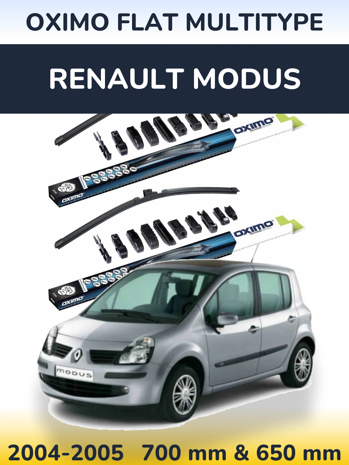 Ștergătoare Oximo Flat MultiTipe pentru Renault Modus