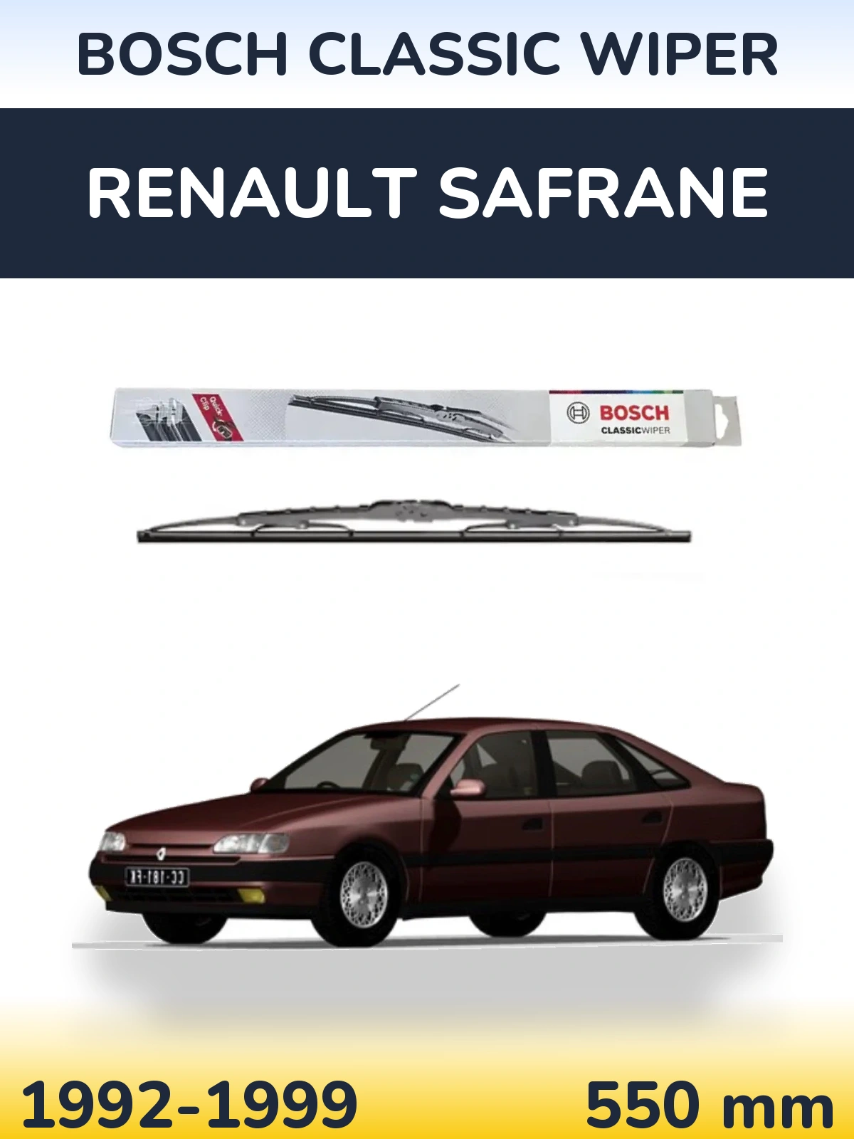 Ștergătoare BOSCH Classic Wiper pentru Renault Safrane