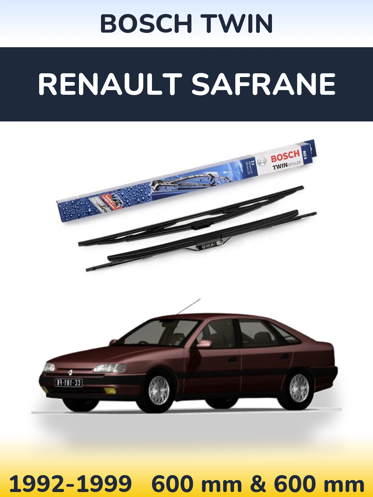Ștergătoare BOSCH Twin pentru Renault Safrane