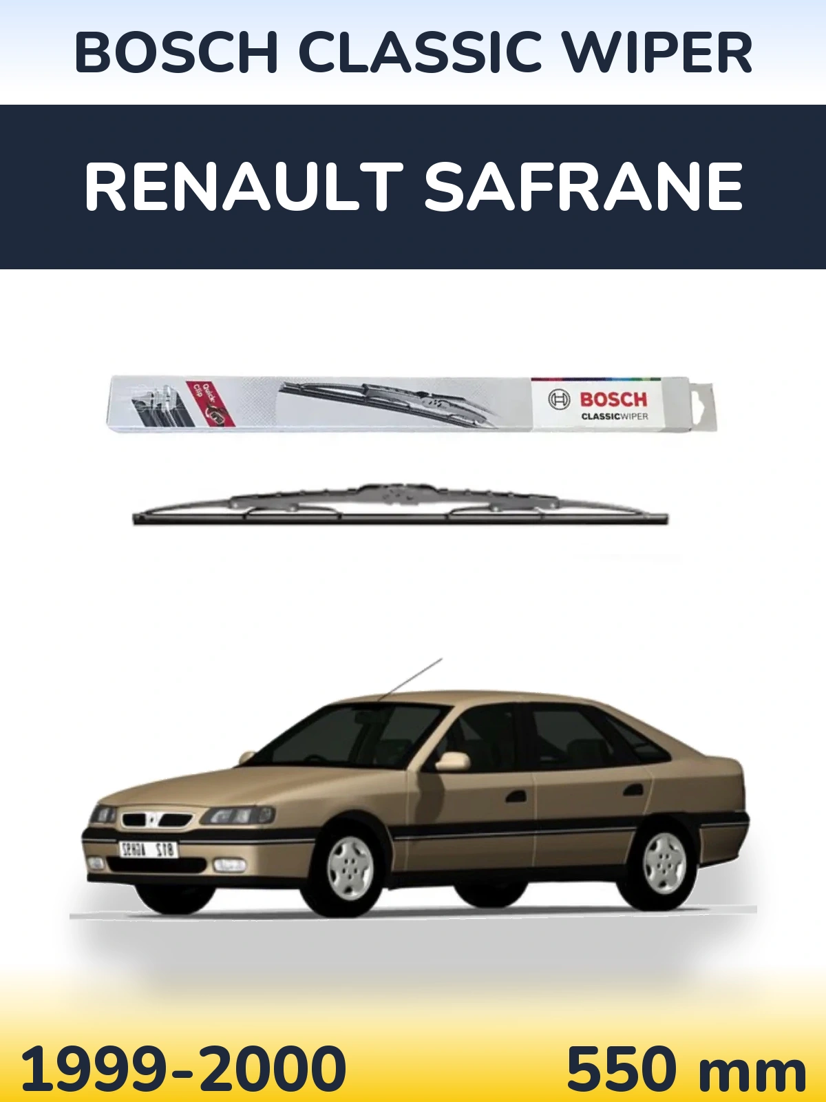 Ștergătoare BOSCH Classic Wiper pentru Renault Safrane