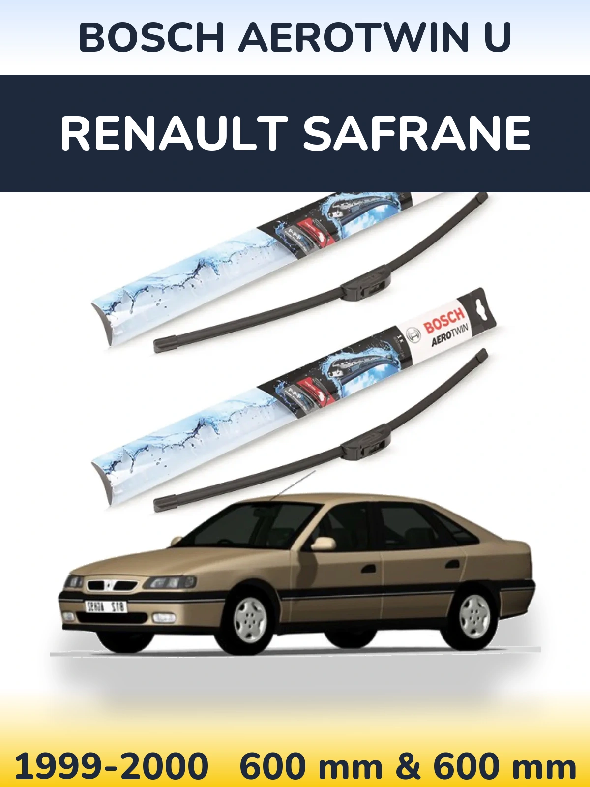 Ștergătoare BOSCH AeroTwin U pentru Renault Safrane