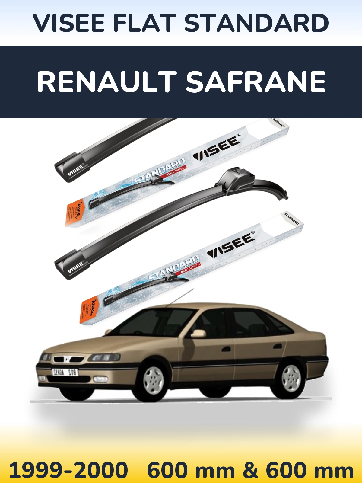 Ștergătoare VISEE FLAT STANDARD pentru Renault Safrane