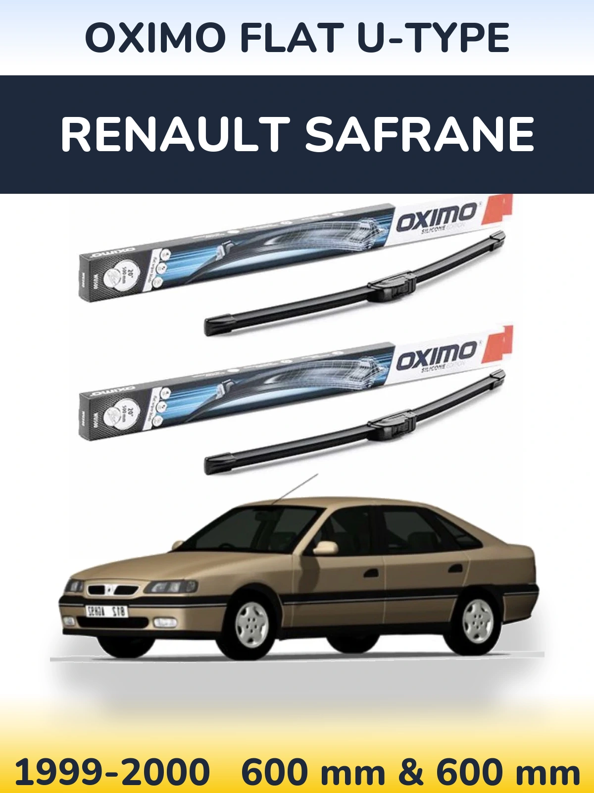 Ștergătoare Oximo Flat U-type pentru Renault Safrane