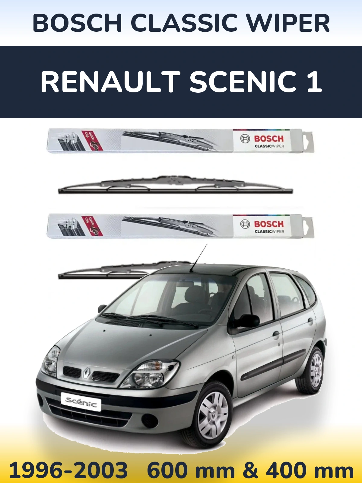 Ștergătoare BOSCH Classic Wiper pentru Renault Scenic 1