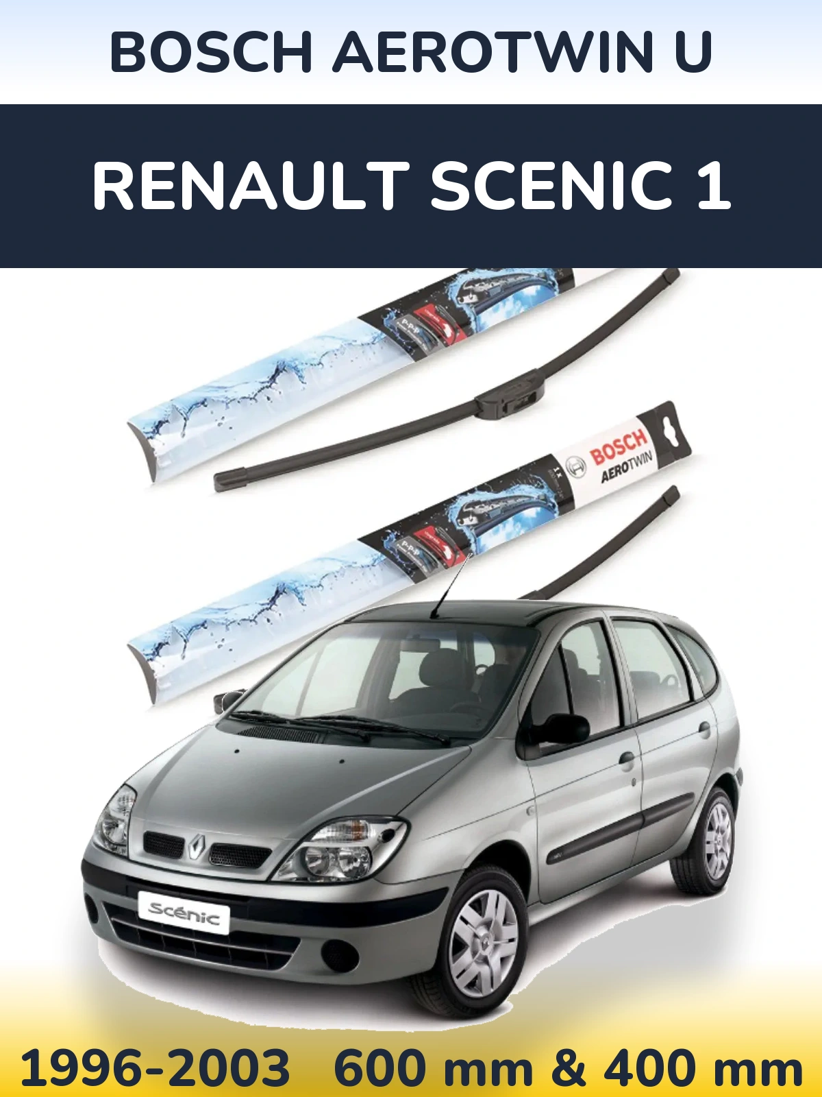 Ștergătoare BOSCH AeroTwin U pentru Renault Scenic 1