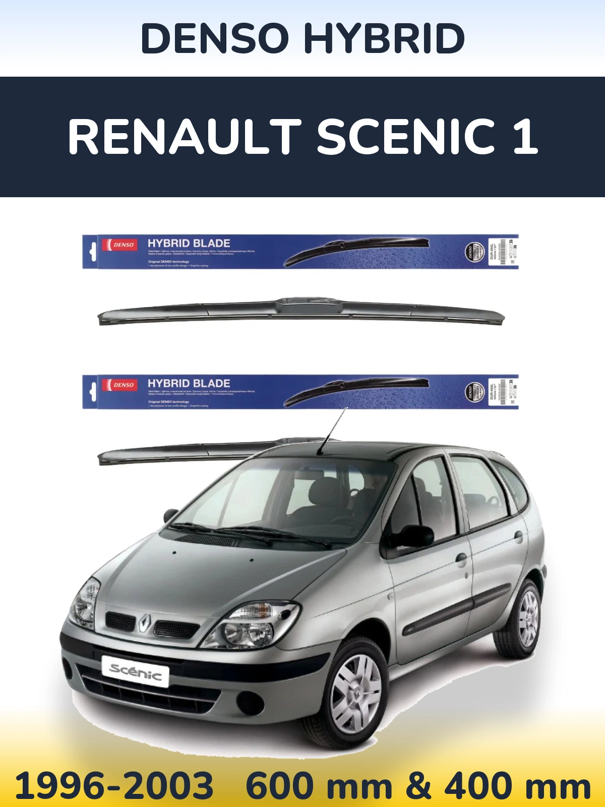 Ștergătoare Denso Hybrid pentru Renault Scenic 1