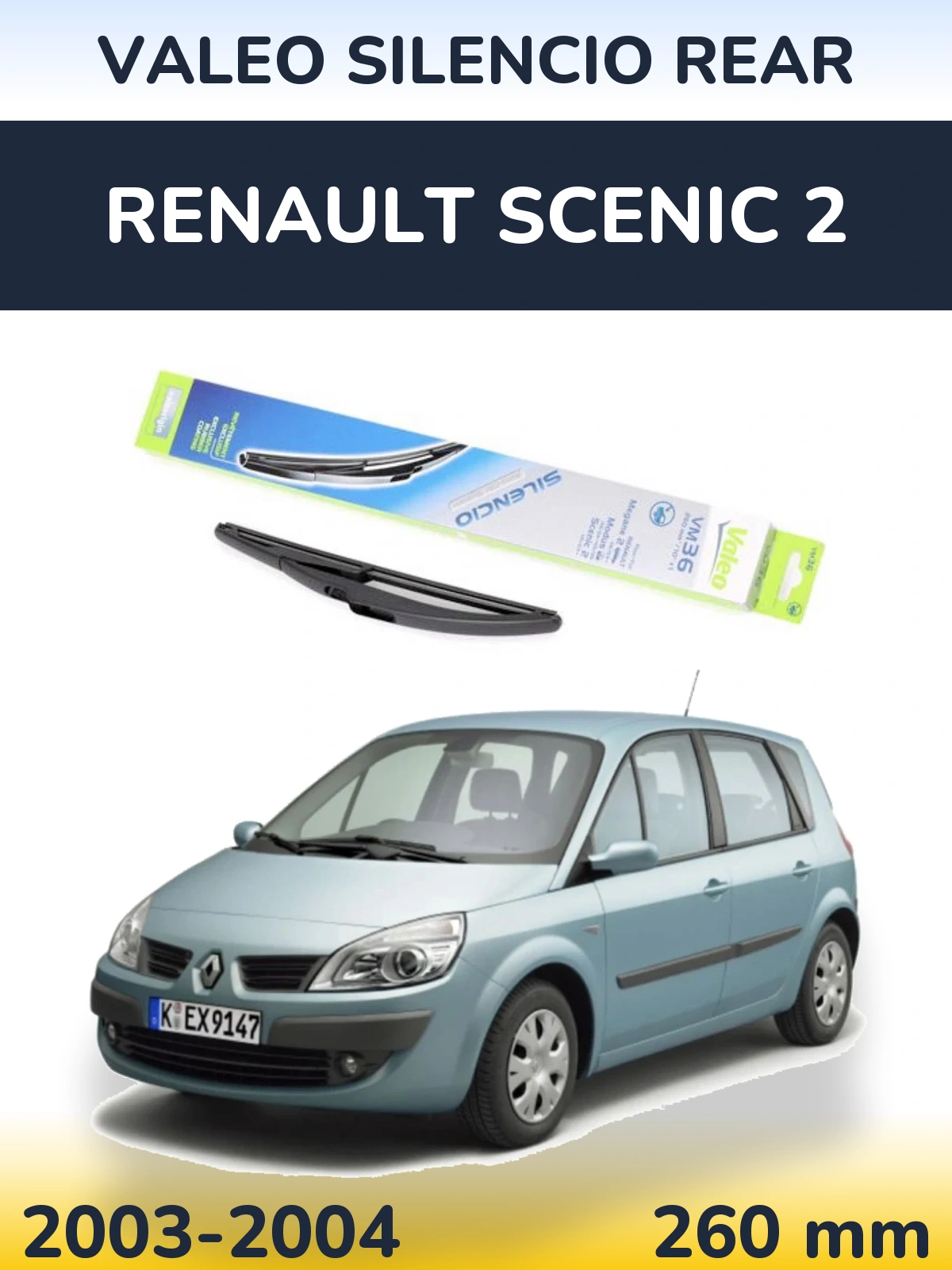 Ștergătoare Valeo Silencio Rear pentru Renault Scenic 2