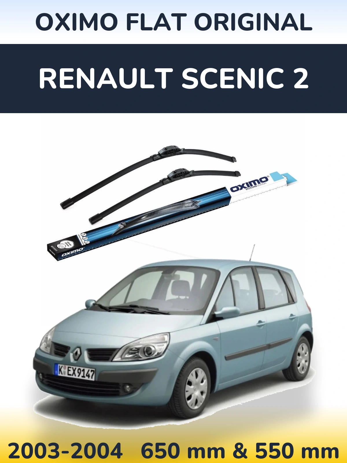 Ștergătoare Oximo Flat Original pentru Renault Scenic 2