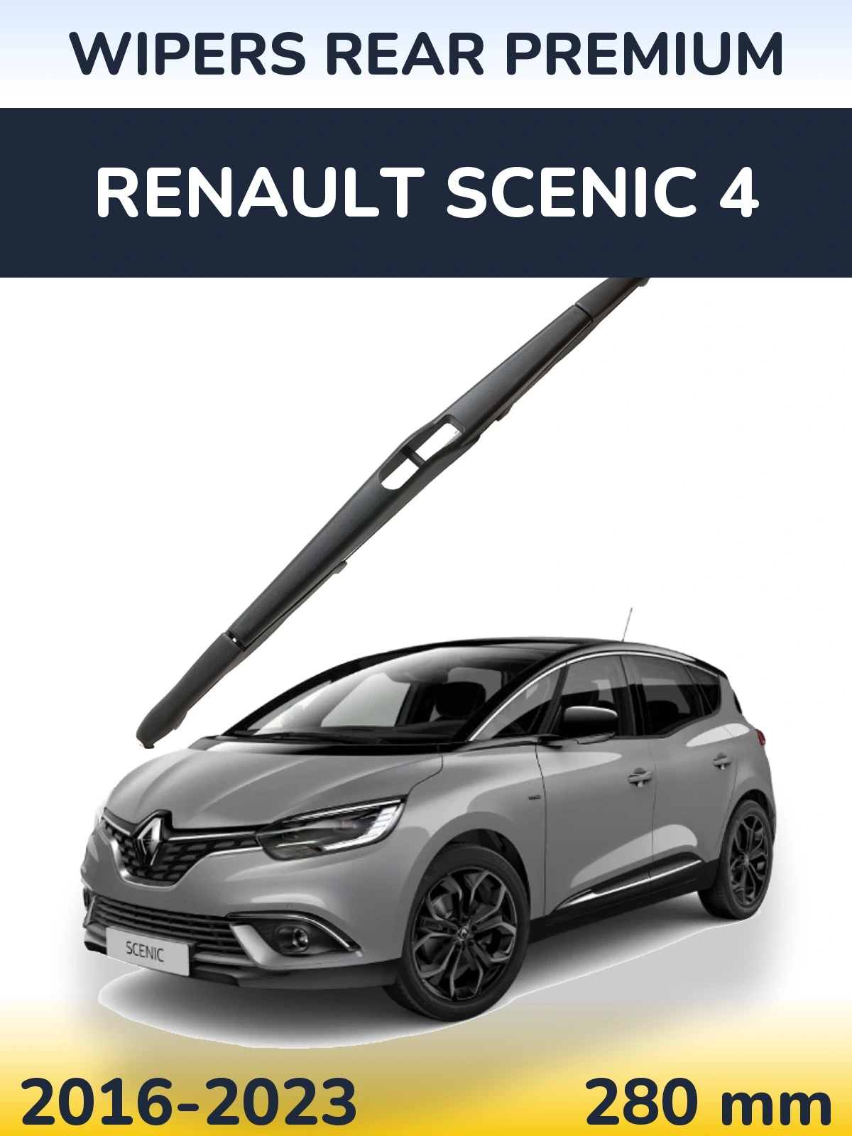 Задний дворник WIPERS REAR PREMIUM 280 мм для Renault Scenic 4 2016-2023