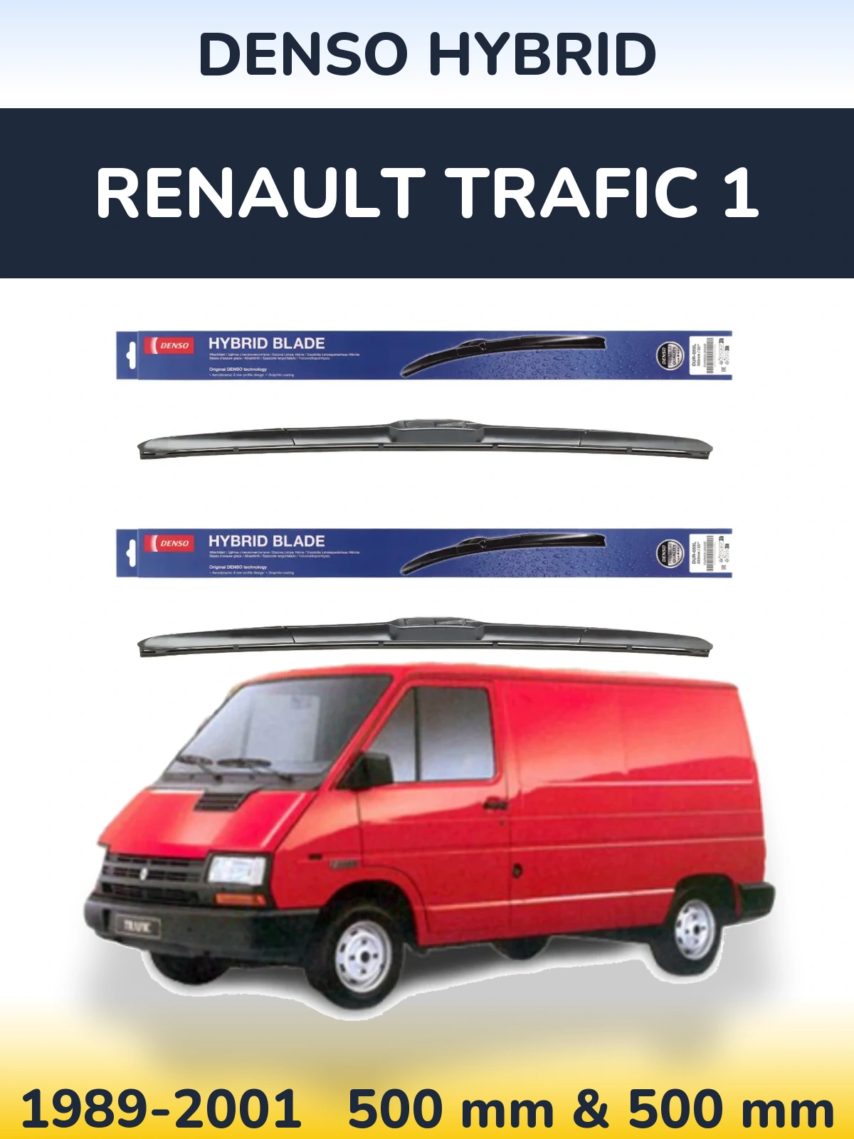 Ștergătoare Denso Hybrid pentru Renault Trafic 1