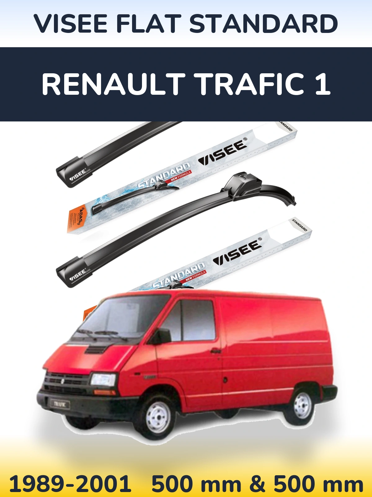 Ștergătoare VISEE FLAT STANDARD pentru Renault Trafic 1