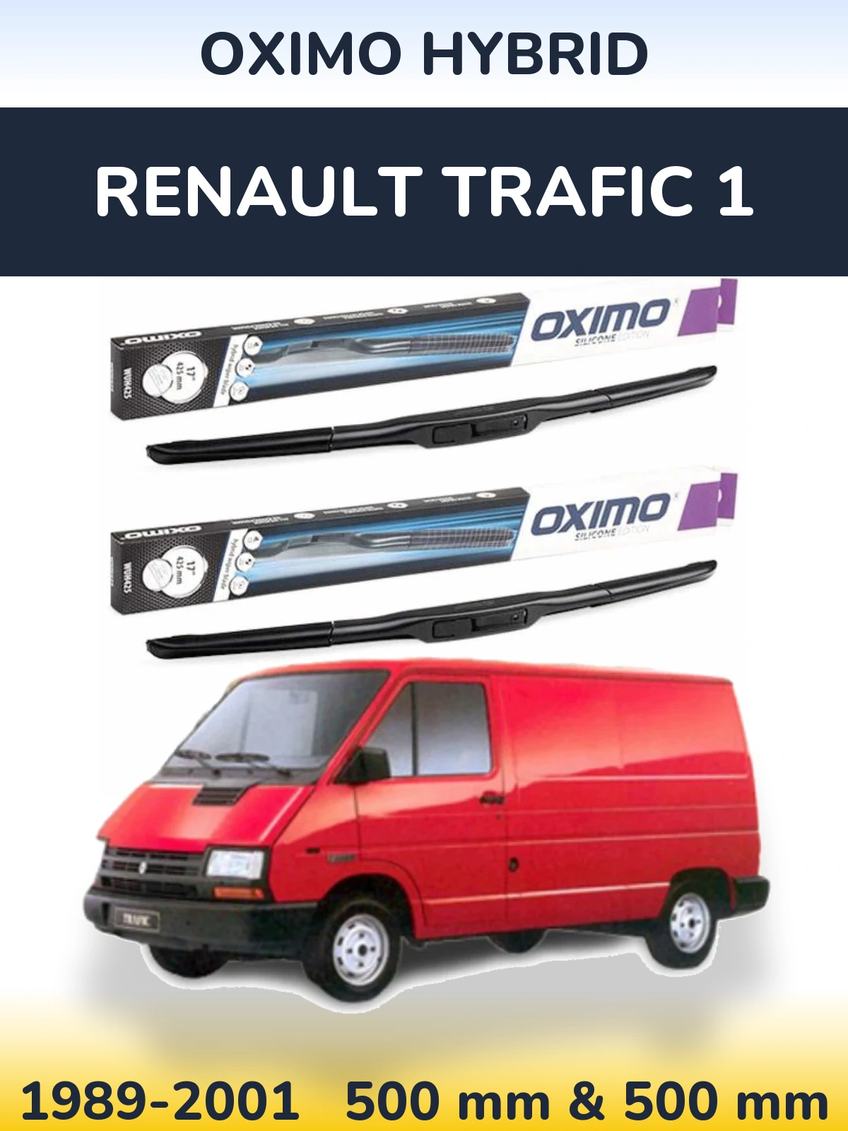 Ștergătoare Oximo Hybrid pentru Renault Trafic 1