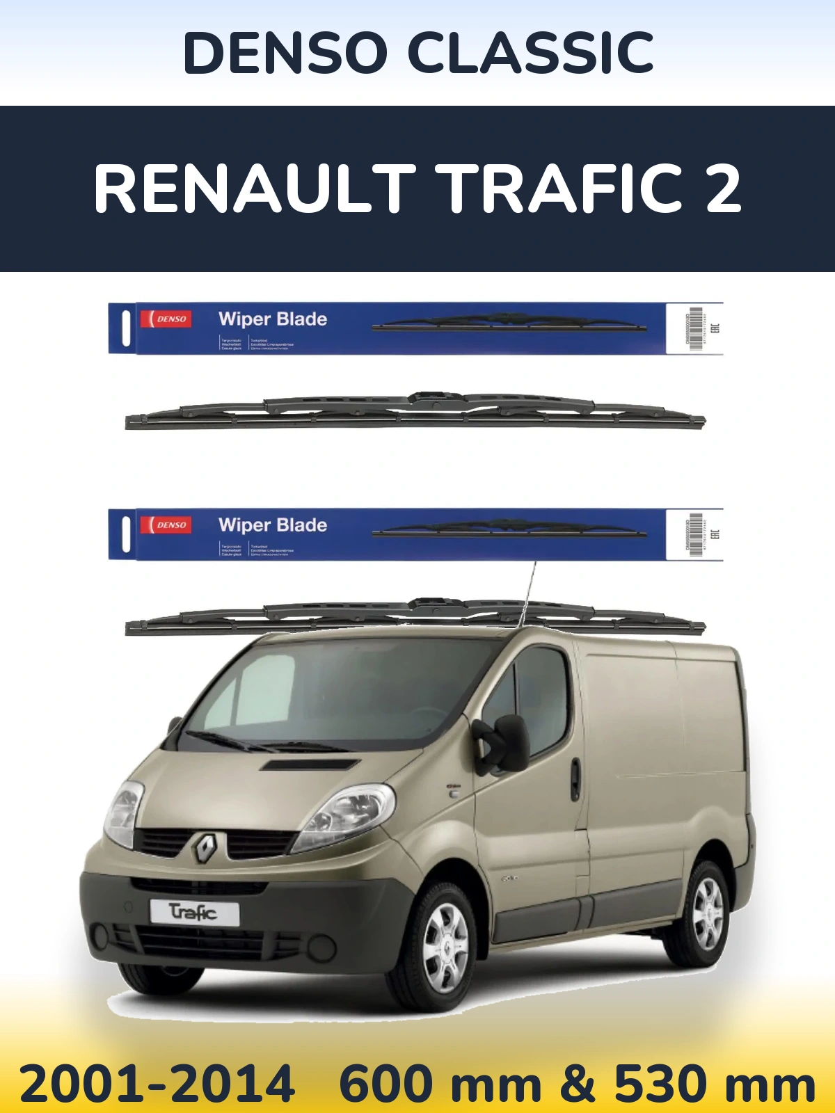 Ștergătoare Denso Classic pentru Renault Trafic 2