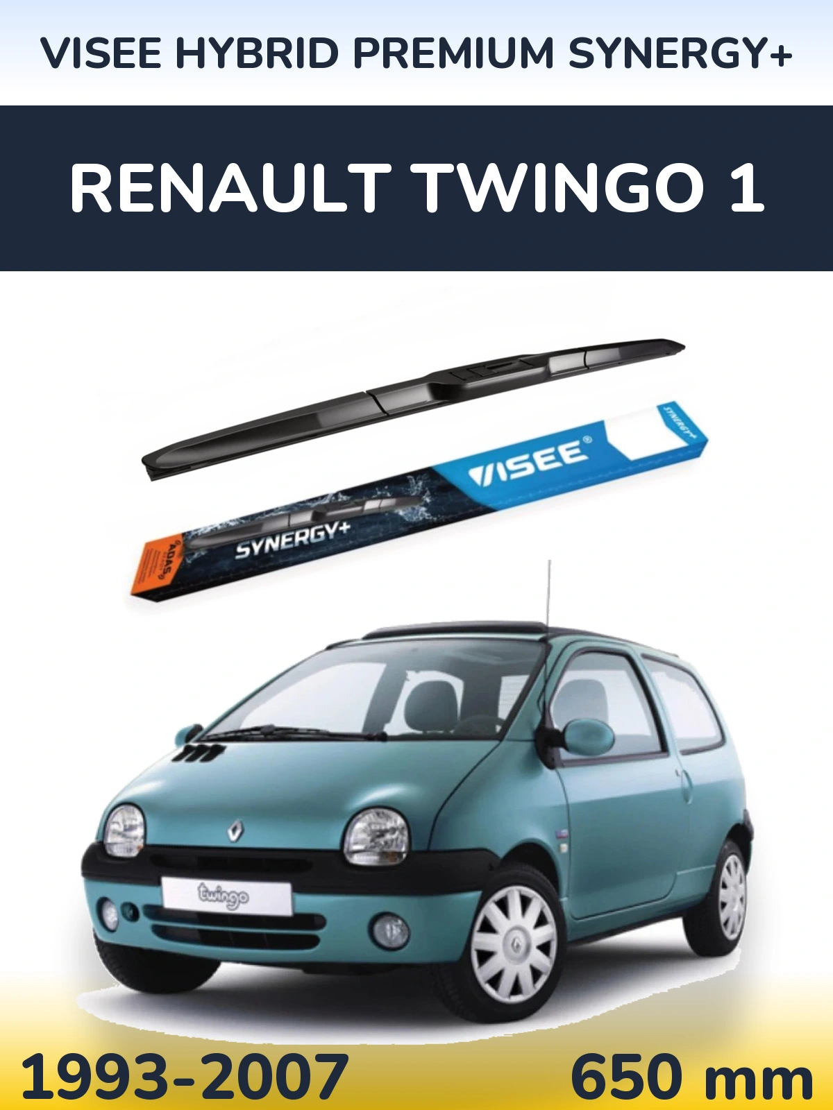 Ștergătoare VISEE HYBRID PREMIUM SYNERGY+ pentru Renault Twingo 1