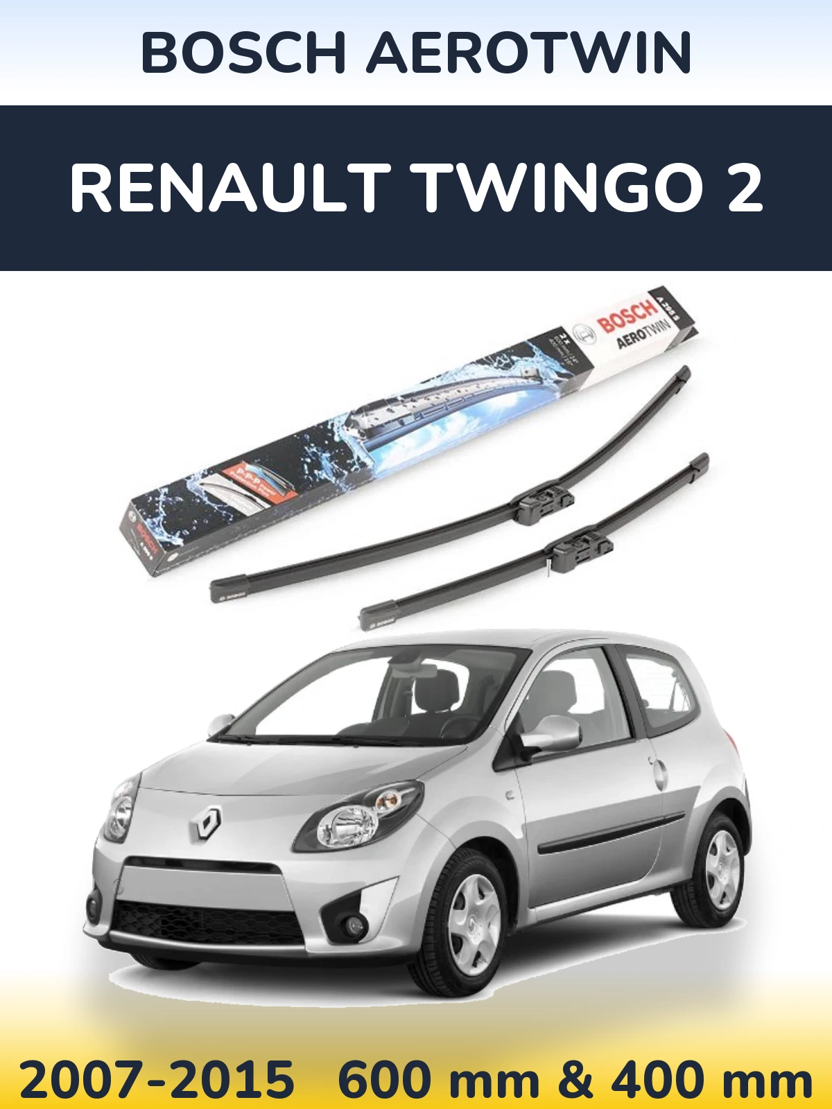 Ștergătoare BOSCH AeroTwin pentru Renault Twingo 2