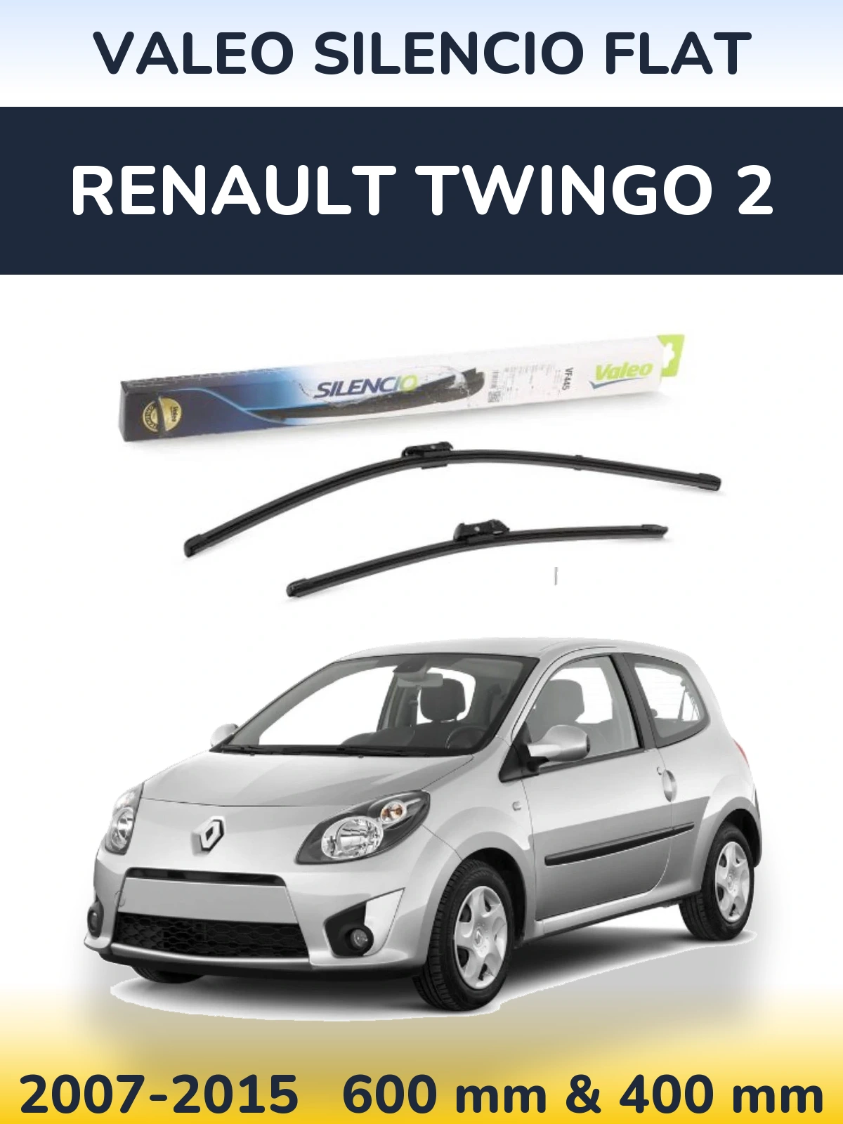 Ștergătoare Valeo Silencio Flat pentru Renault Twingo 2