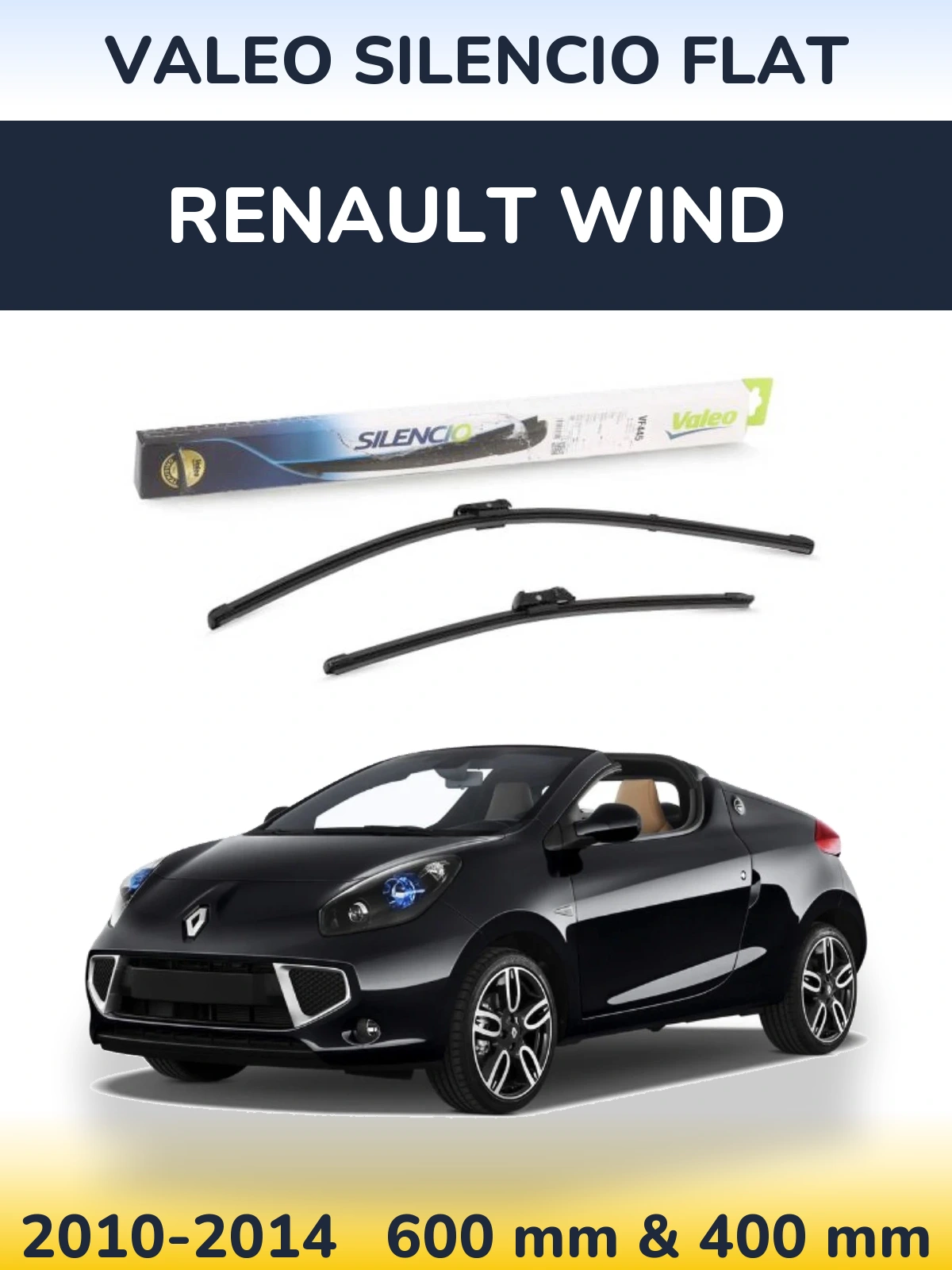 Ștergătoare Valeo Silencio Flat pentru Renault Wind