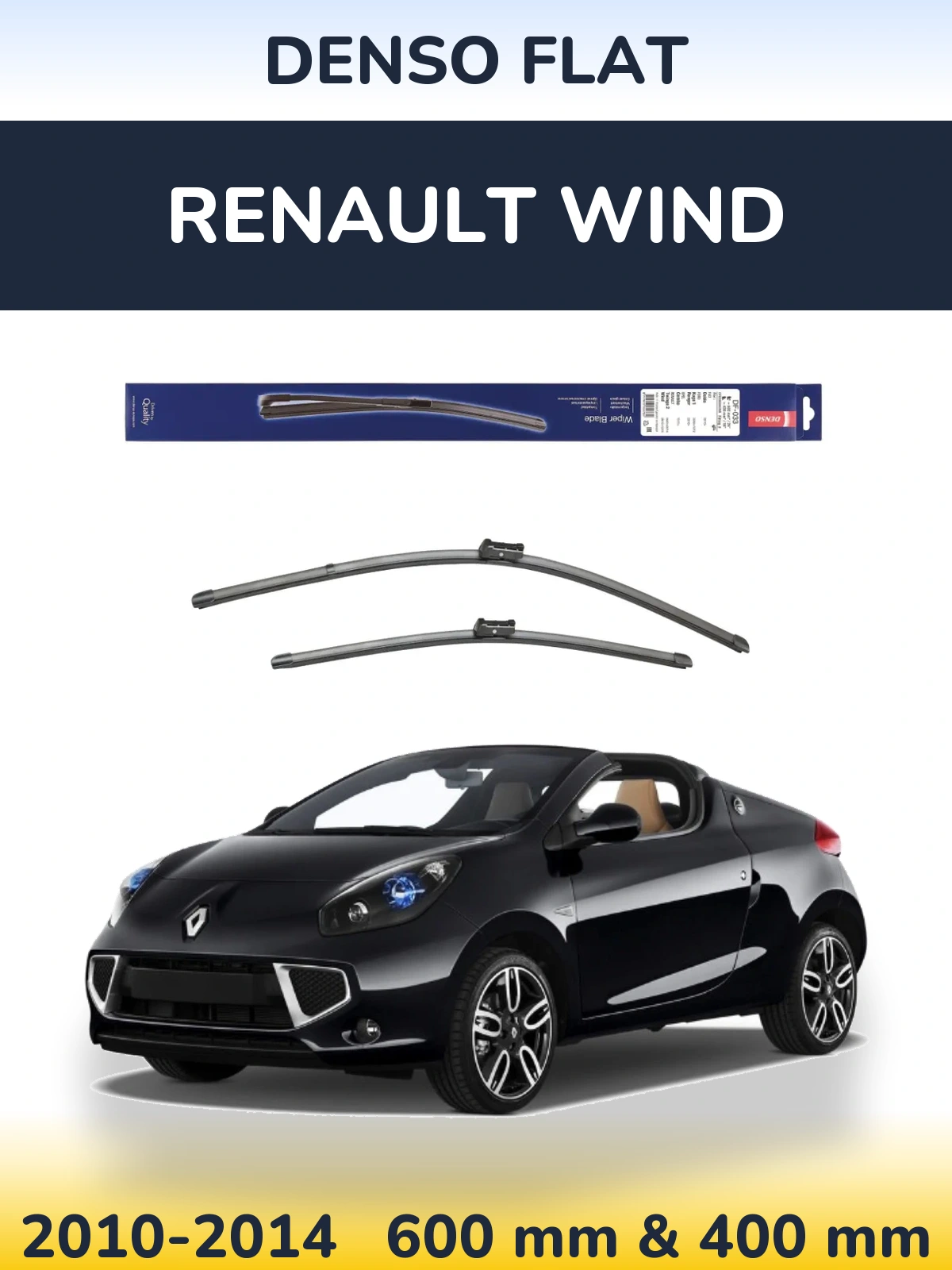 Ștergătoare Denso Flat pentru Renault Wind